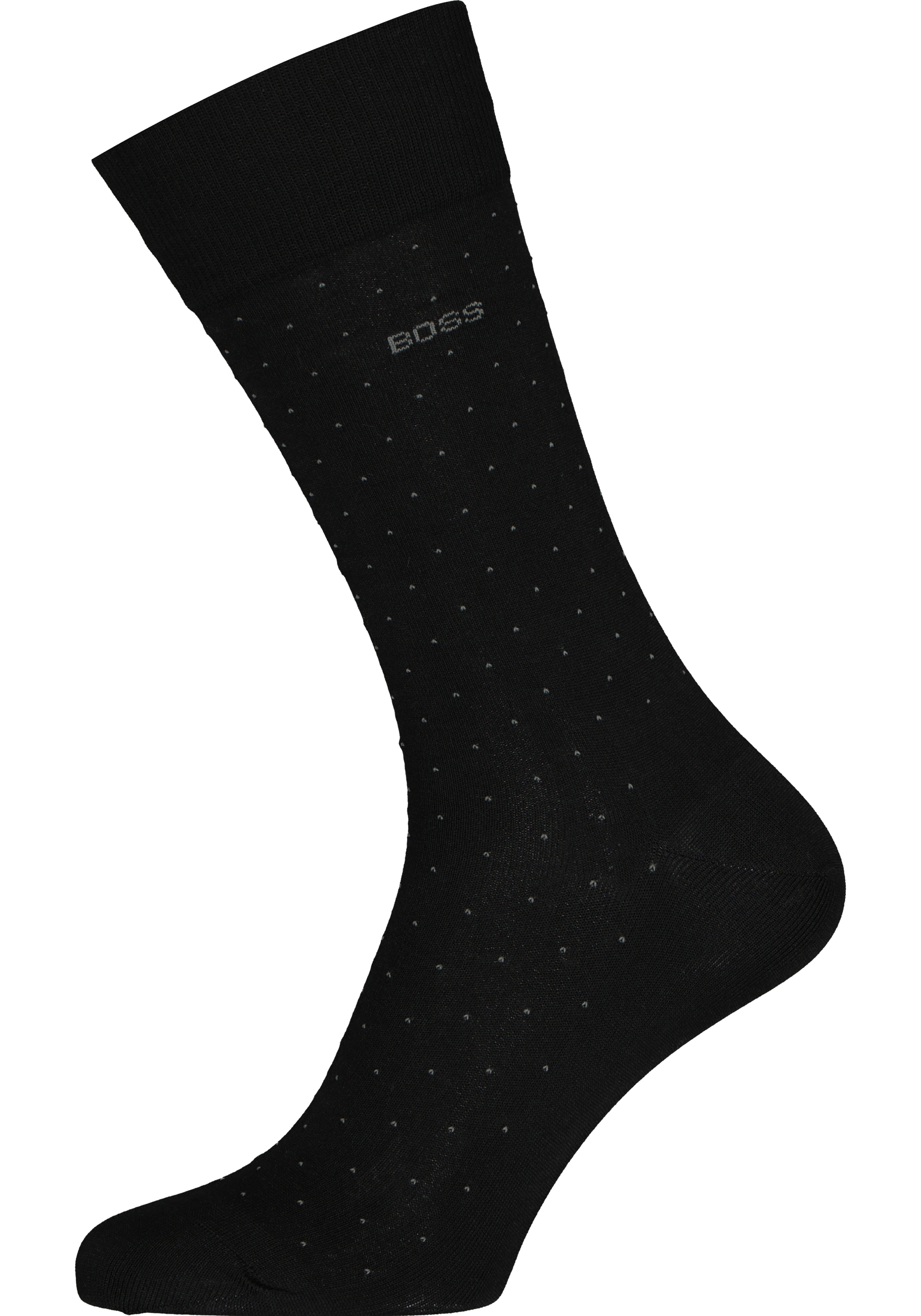 BOSS George Dots (1-pack), herensokken katoen, zwart gestipt