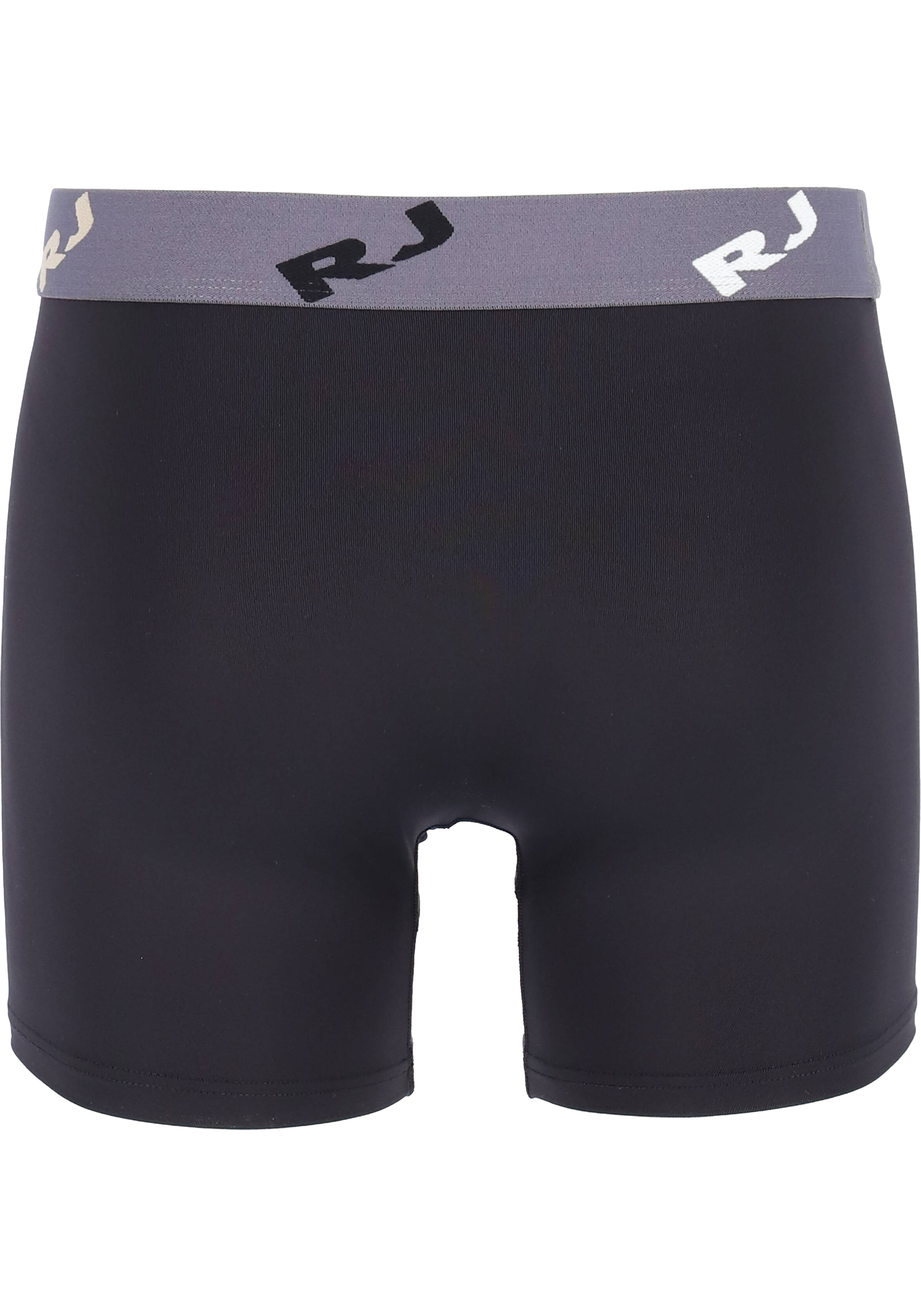 RJ Bodywear Pure Color boxershort (1-pack), heren boxer lang, microfiber, zwart