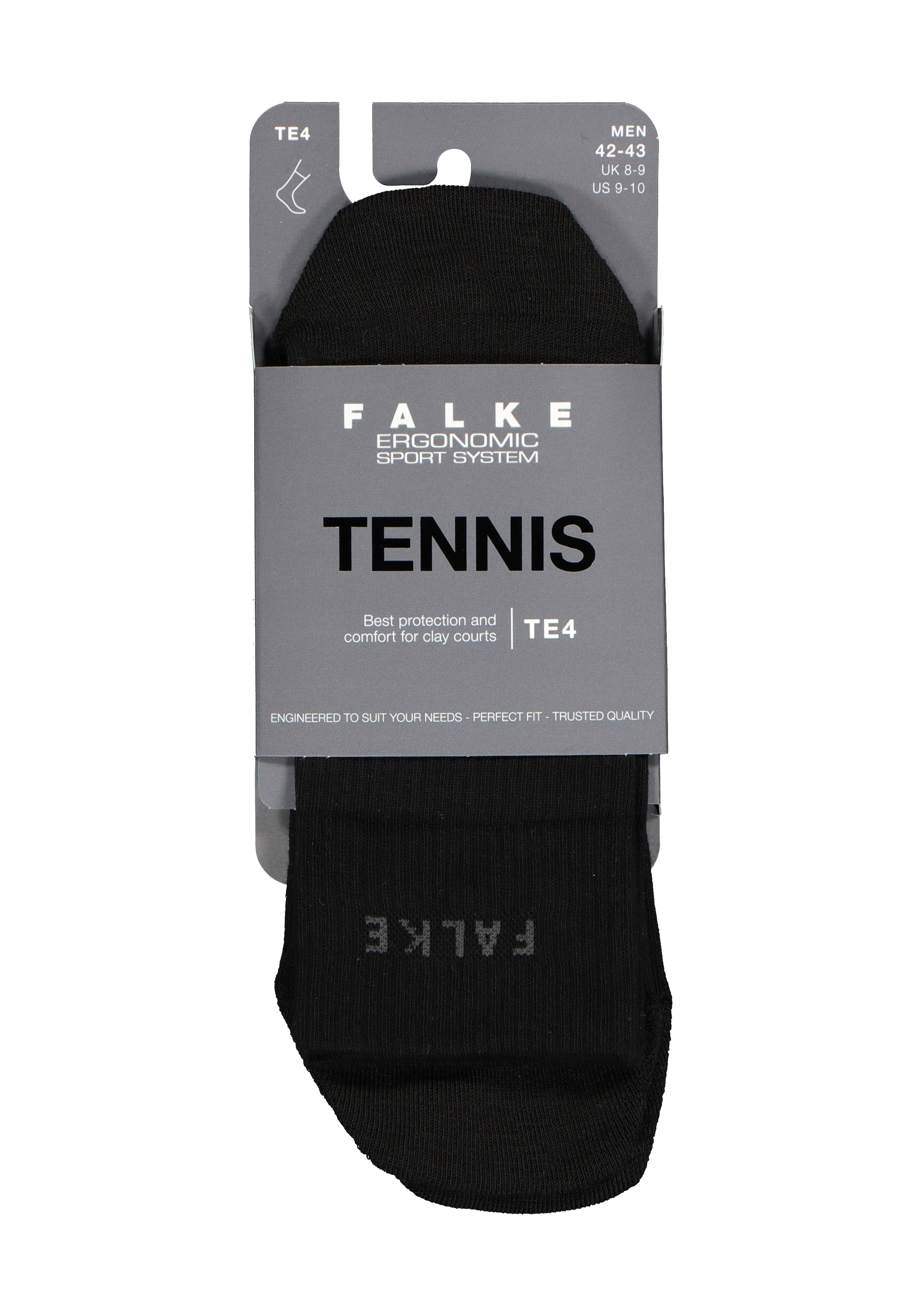 FALKE TE4 heren tennissokken, zwart