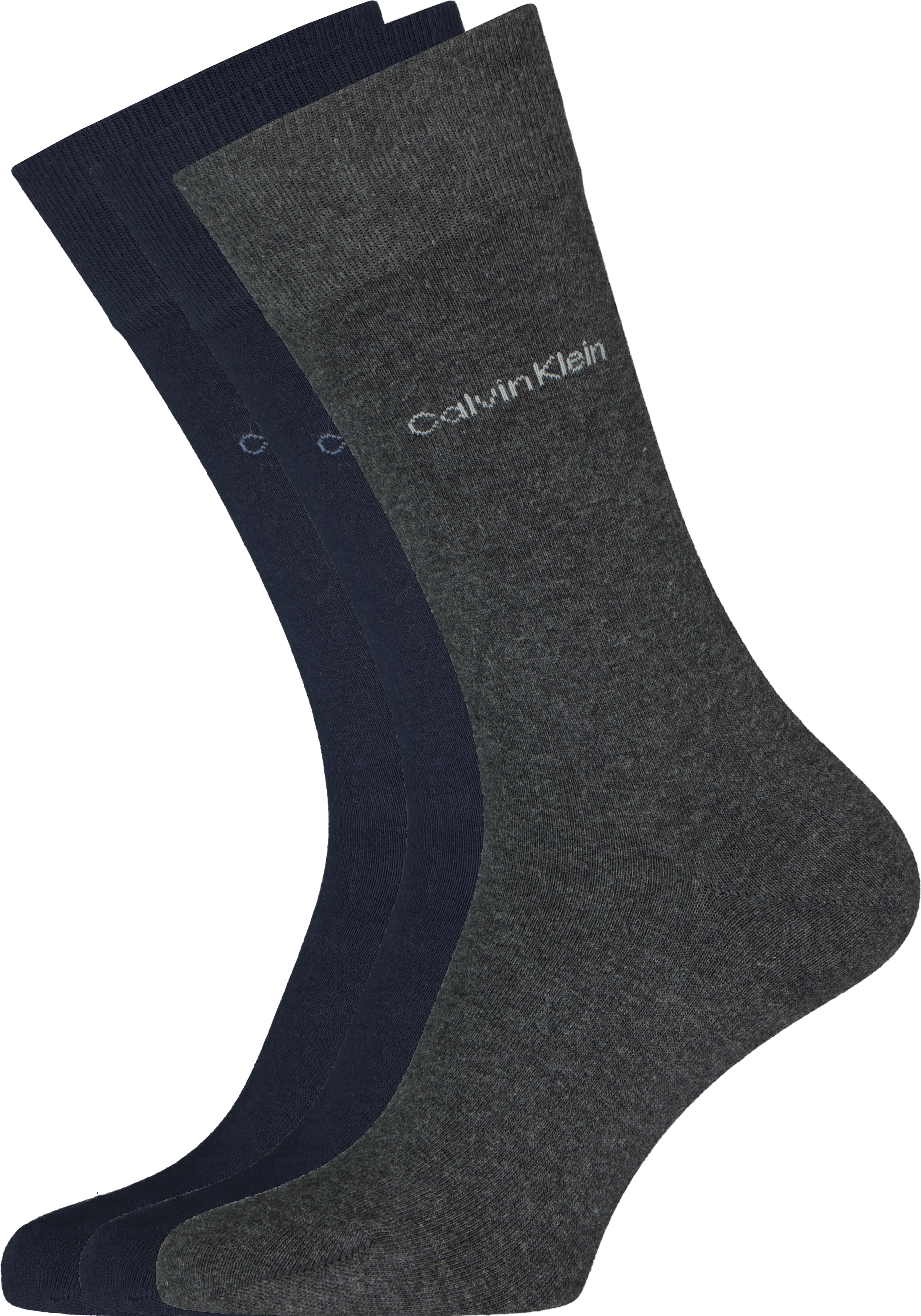 Calvin Klein herensokken Eric (3-pack), blauw en grijs