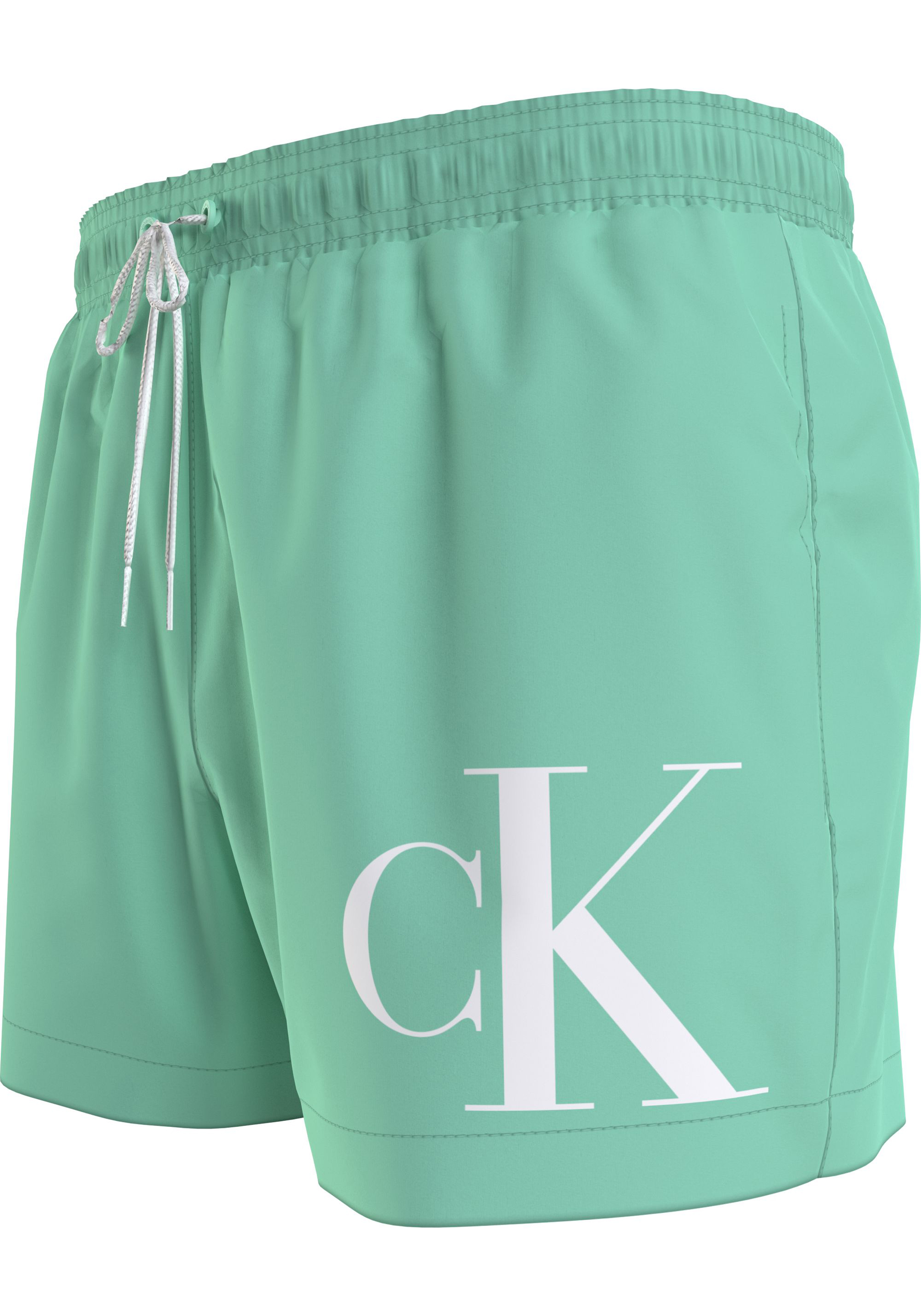Calvin Klein Short Drawstring swimshort, heren zwembroek, lichtgroen