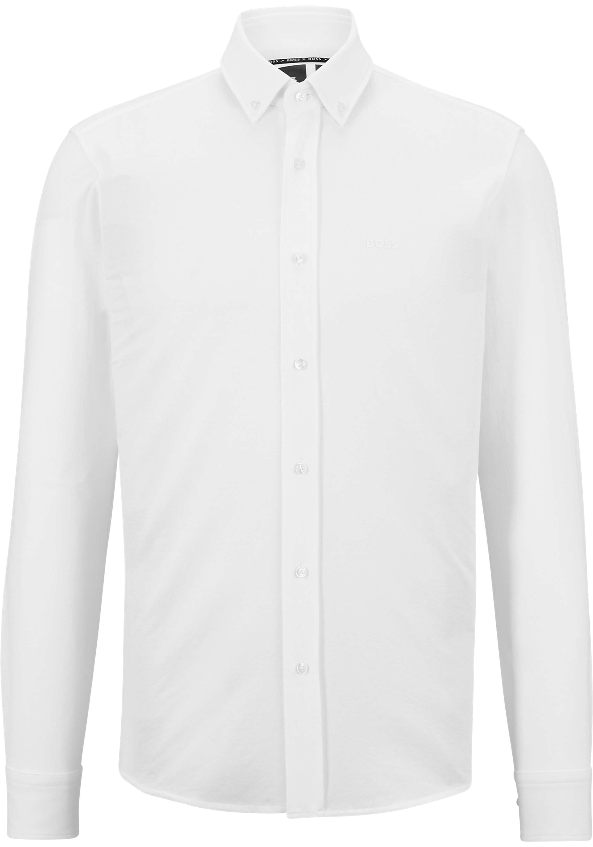 BOSS Joe regular fit overhemd, structuur, wit