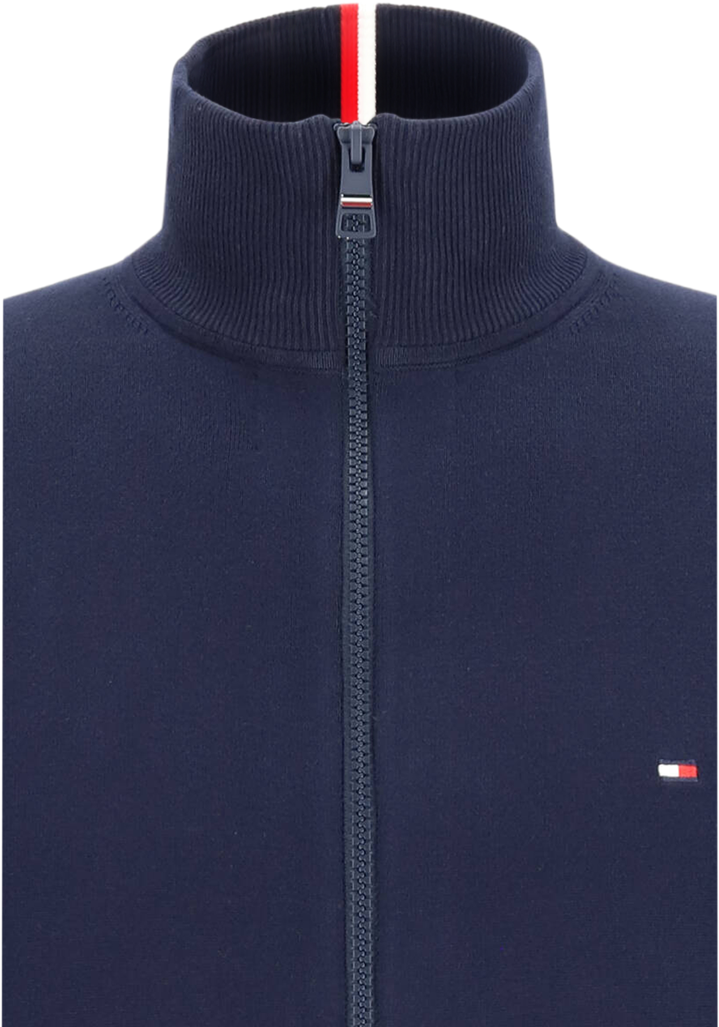 Tommy Hilfiger vest katoen, 1985 zip through, donkerblauw (Desert Sky)