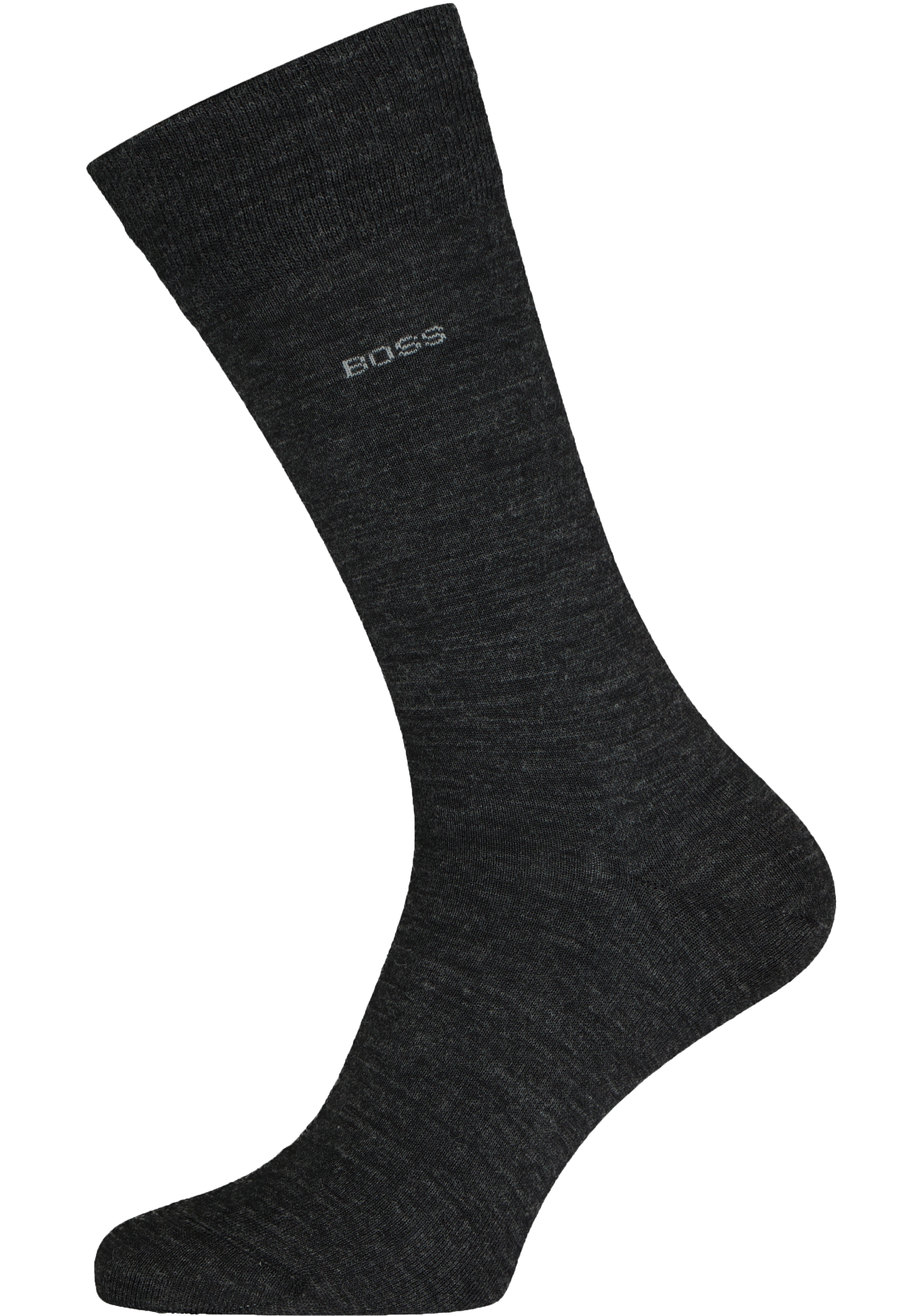 BOSS John uni (1-pack), herensokken wol met katoen, antraciet grijs