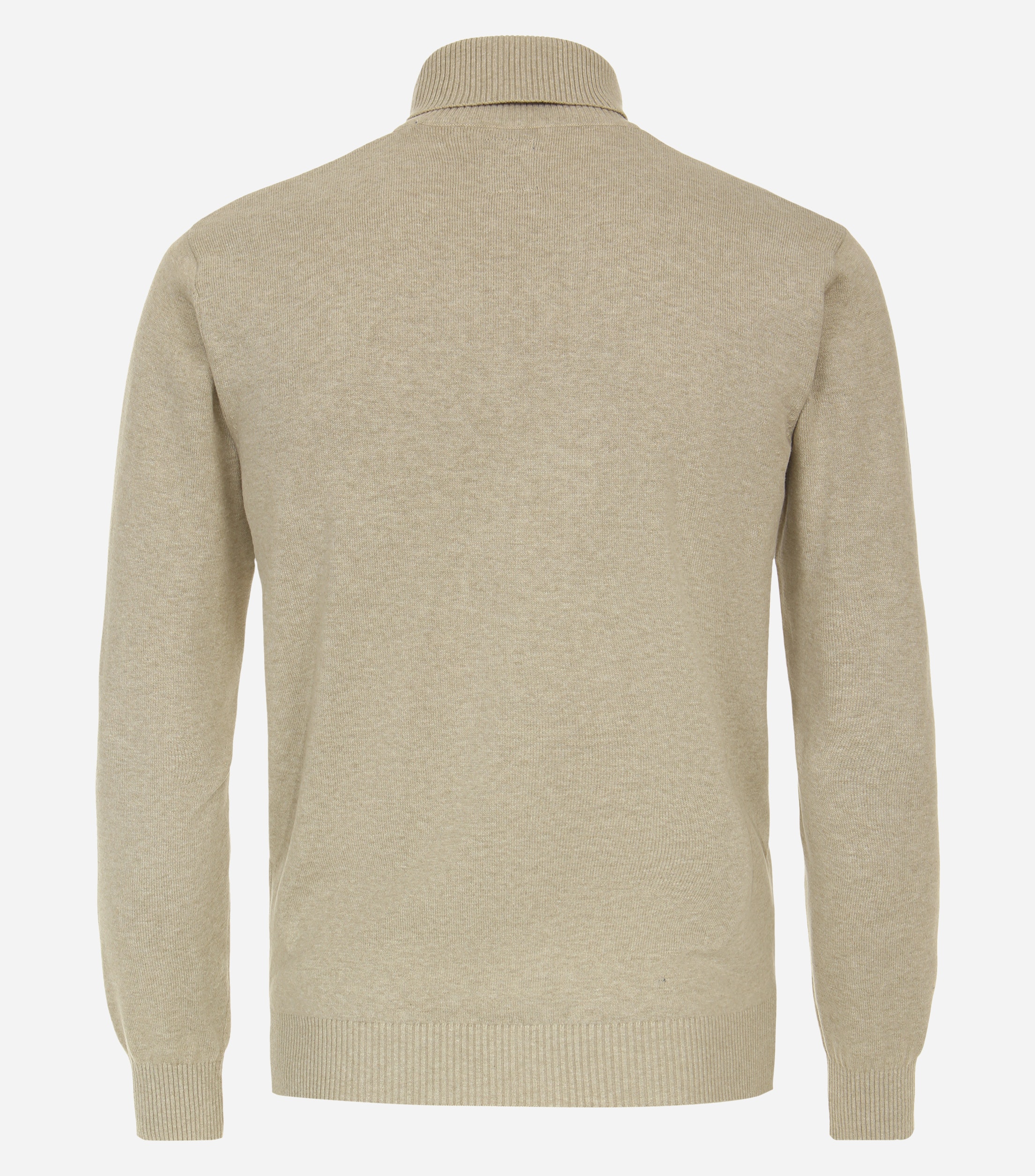 Redmond heren coltrui katoen, beige (middeldik)