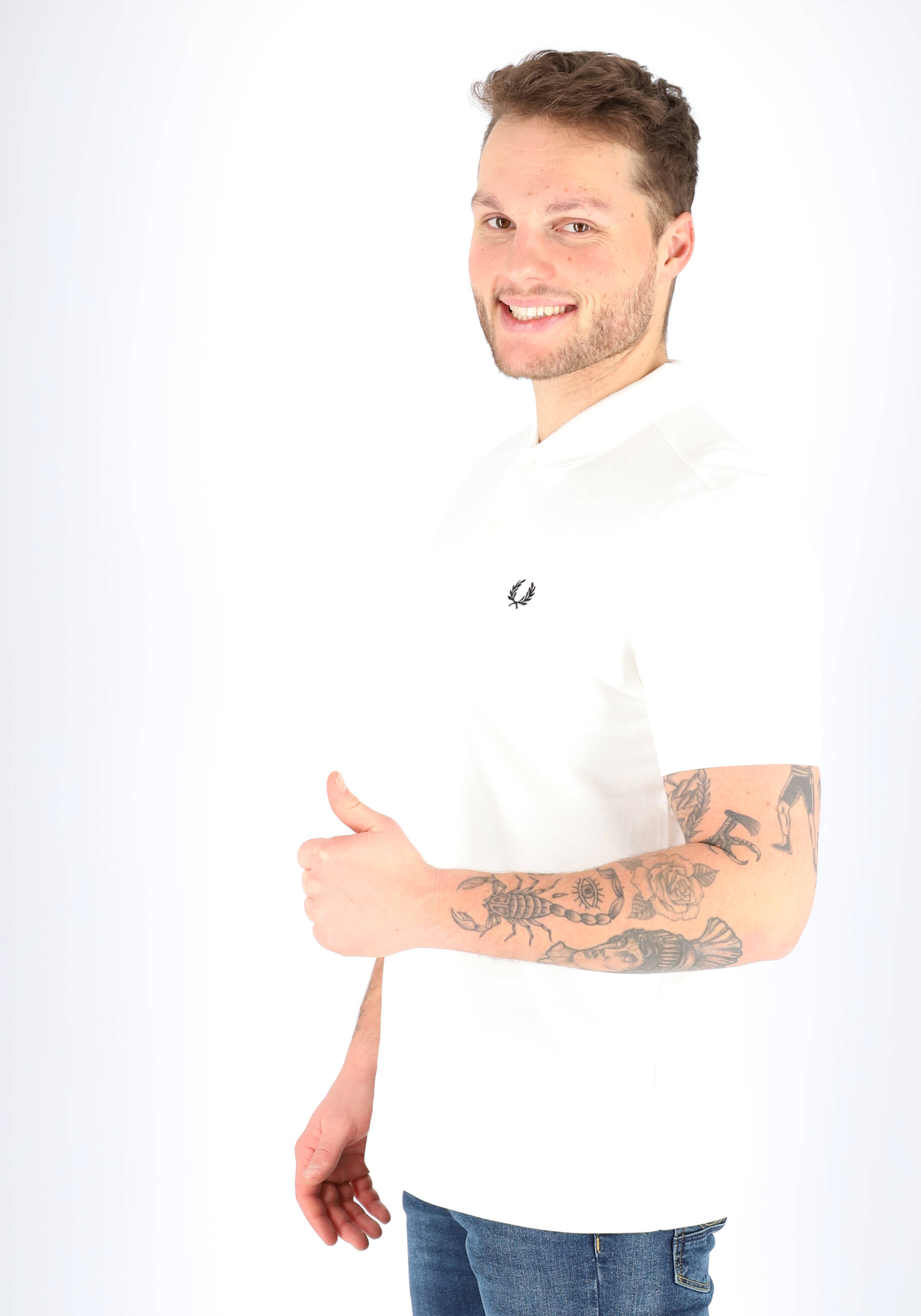 Fred Perry M6000 polo shirt, heren polo white, wit