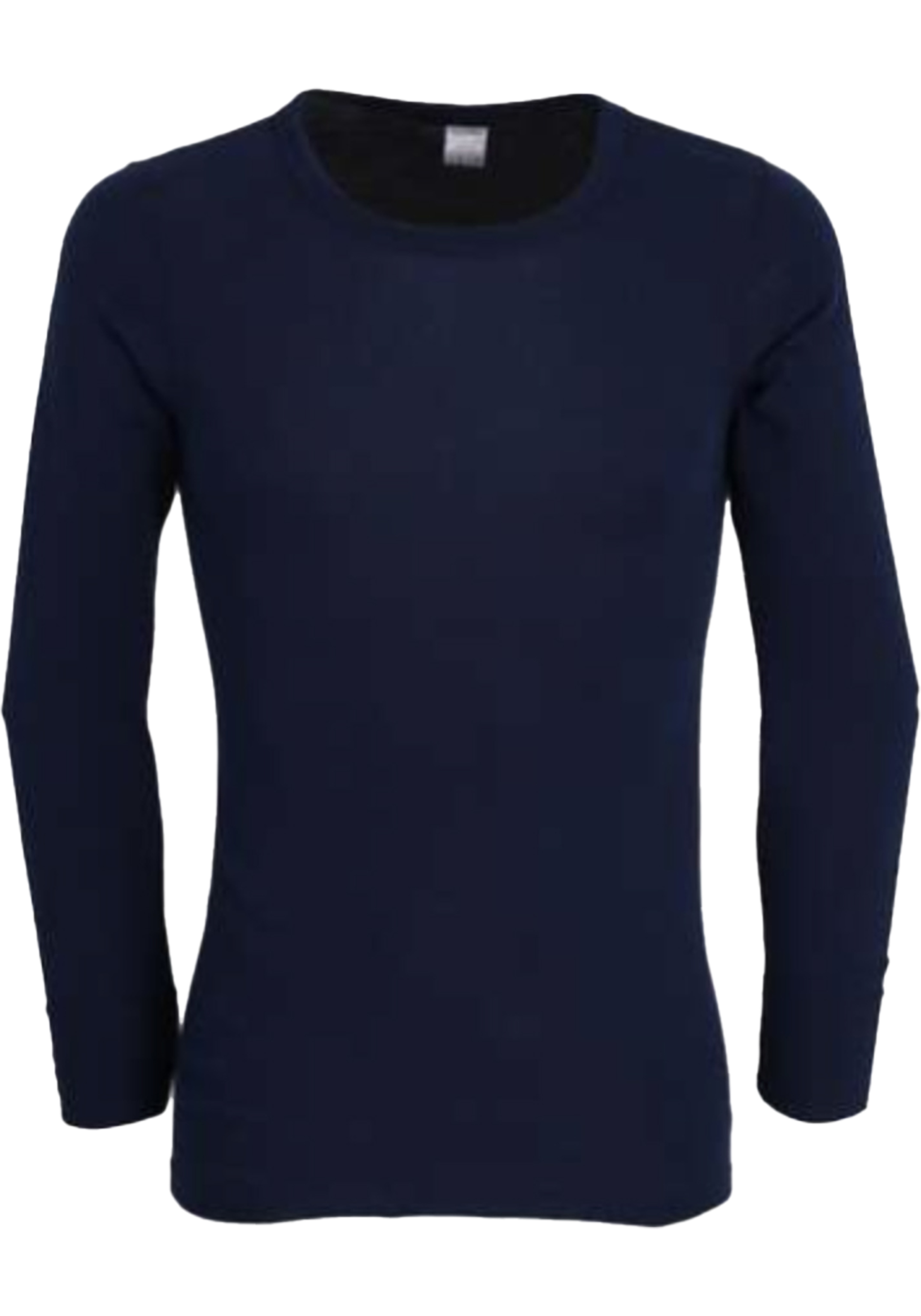 Ceceba heren T-shirt lange mouw met O-hals (1-pack), donkerblauw