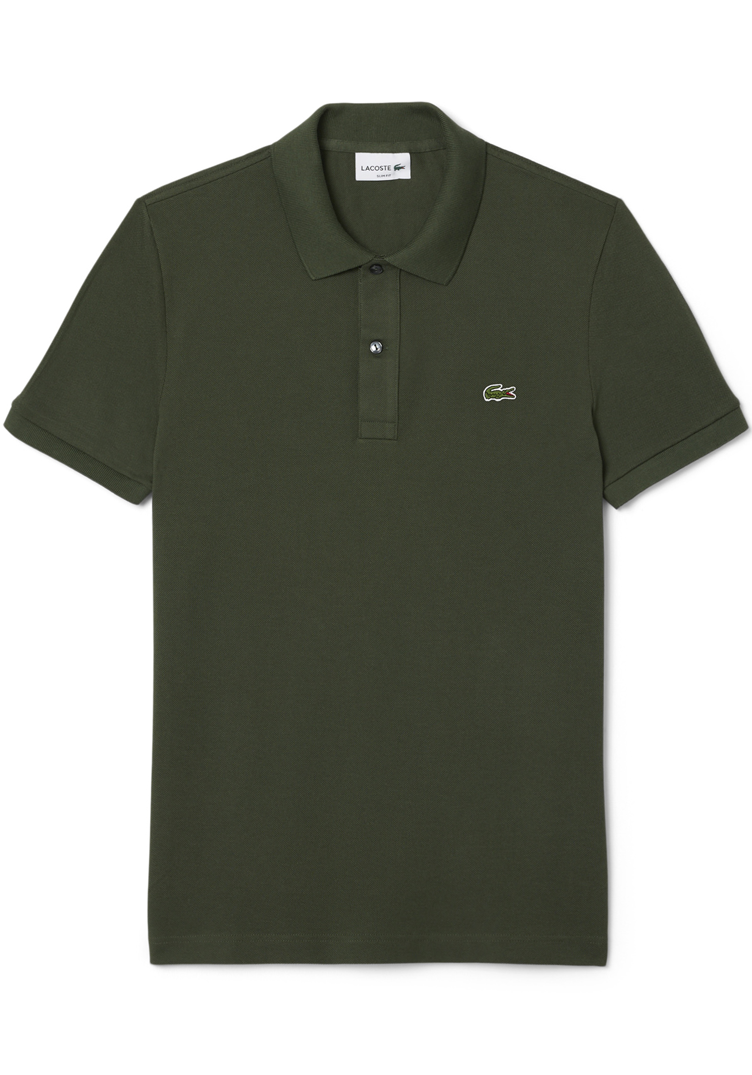 Lacoste Slim Fit polo, army groen