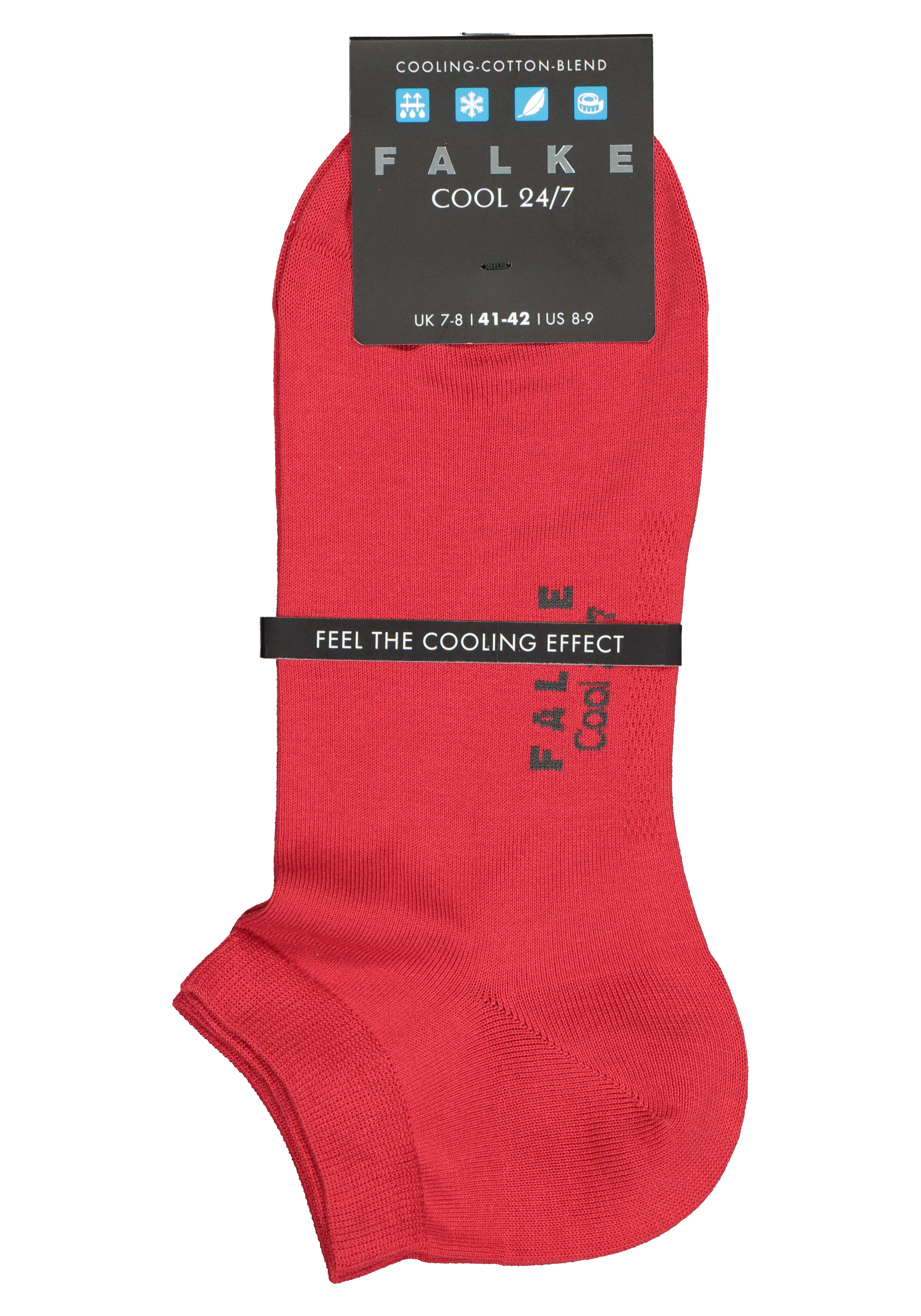 FALKE Cool 24/7 heren enkelsokken, rood (scarlet)