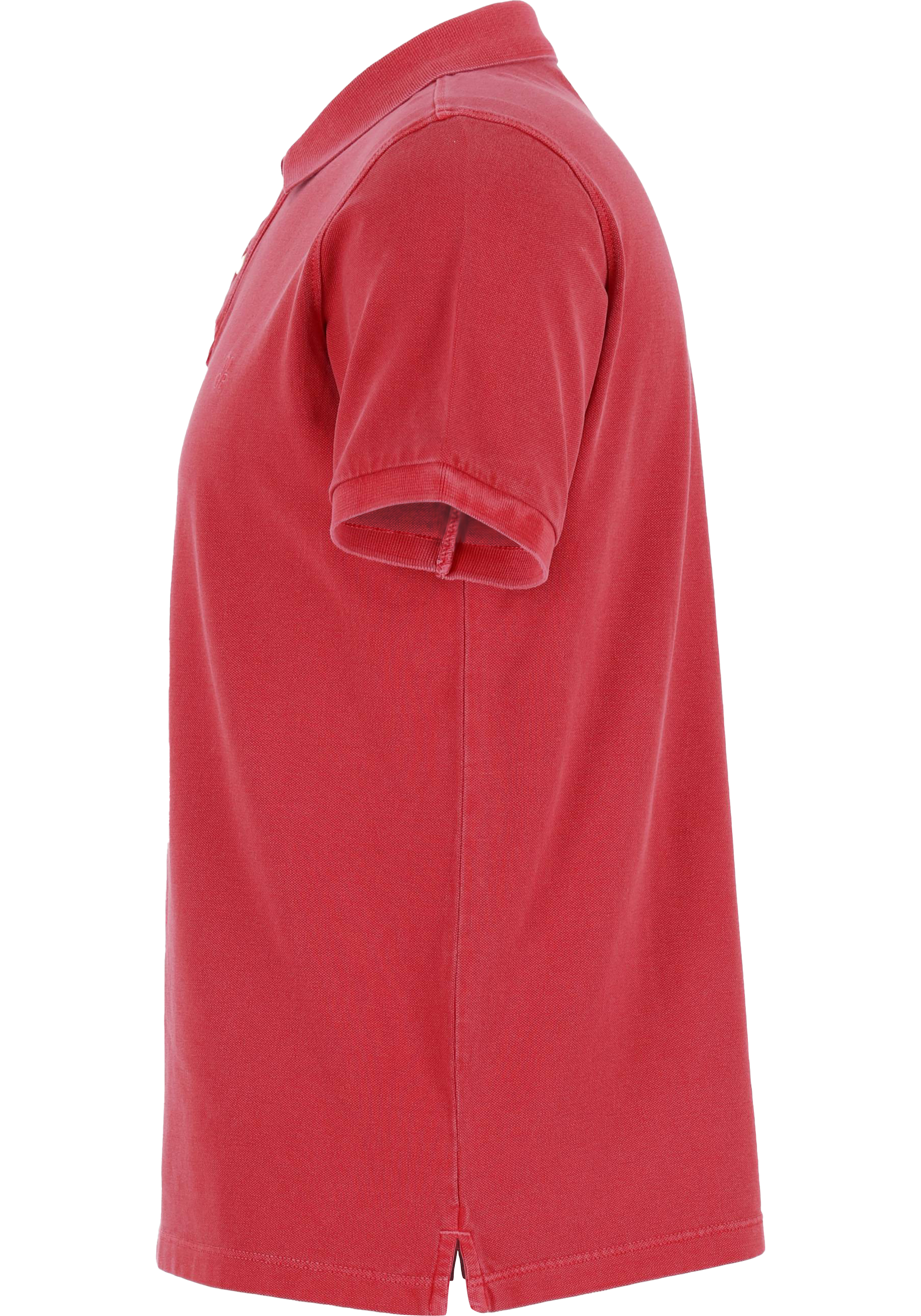 Marc O'Polo regular fit polo, heren poloshirt korte mouw, rood