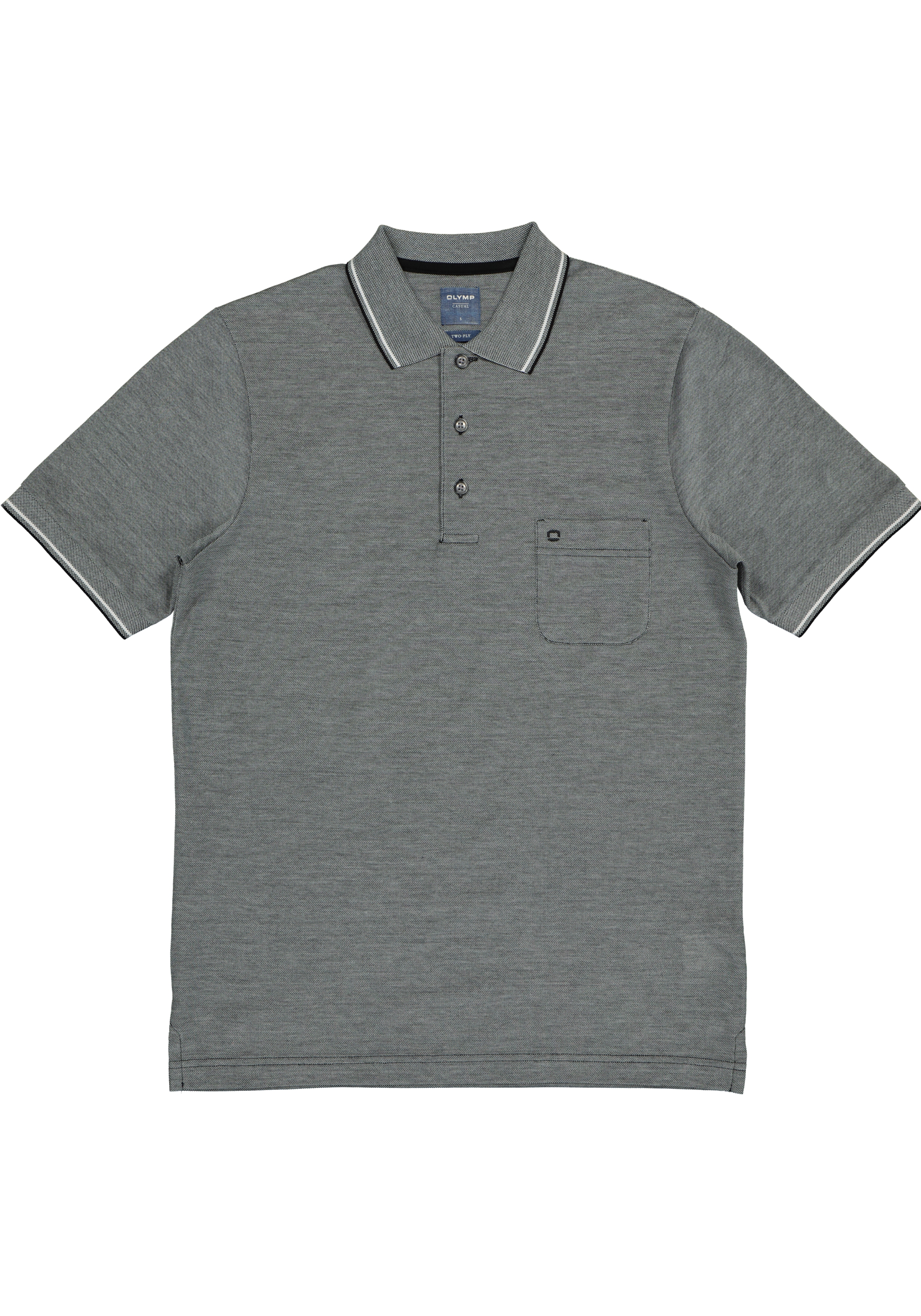 OLYMP modern fit poloshirt, zwart