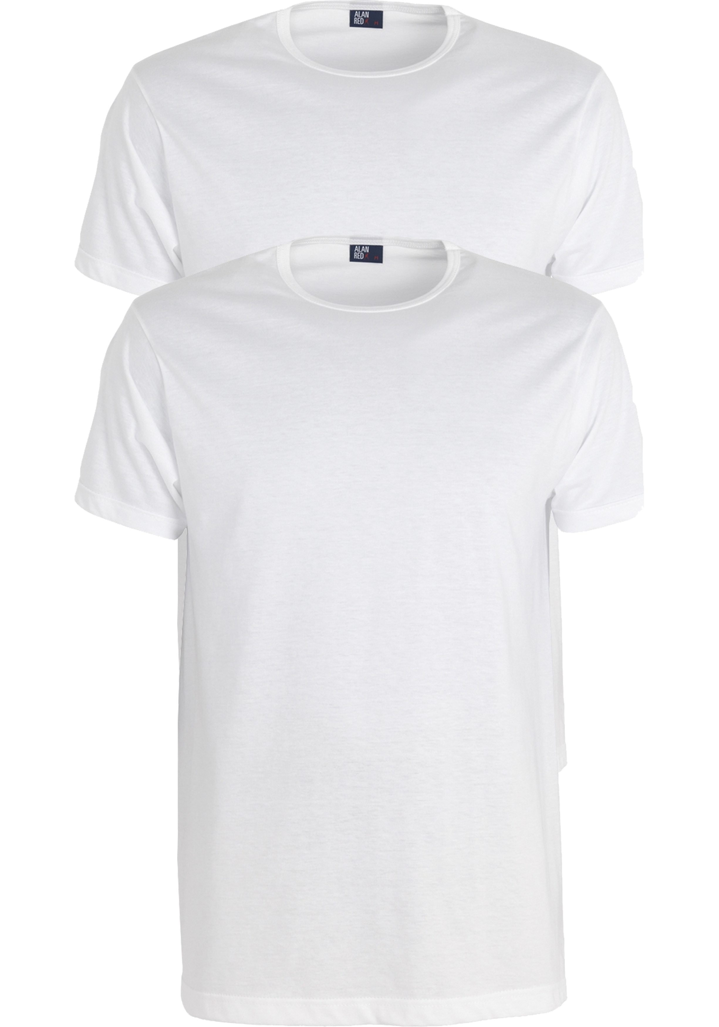 ALAN RED T-shirts Derby extra lang (2-pack), O-hals, wit
