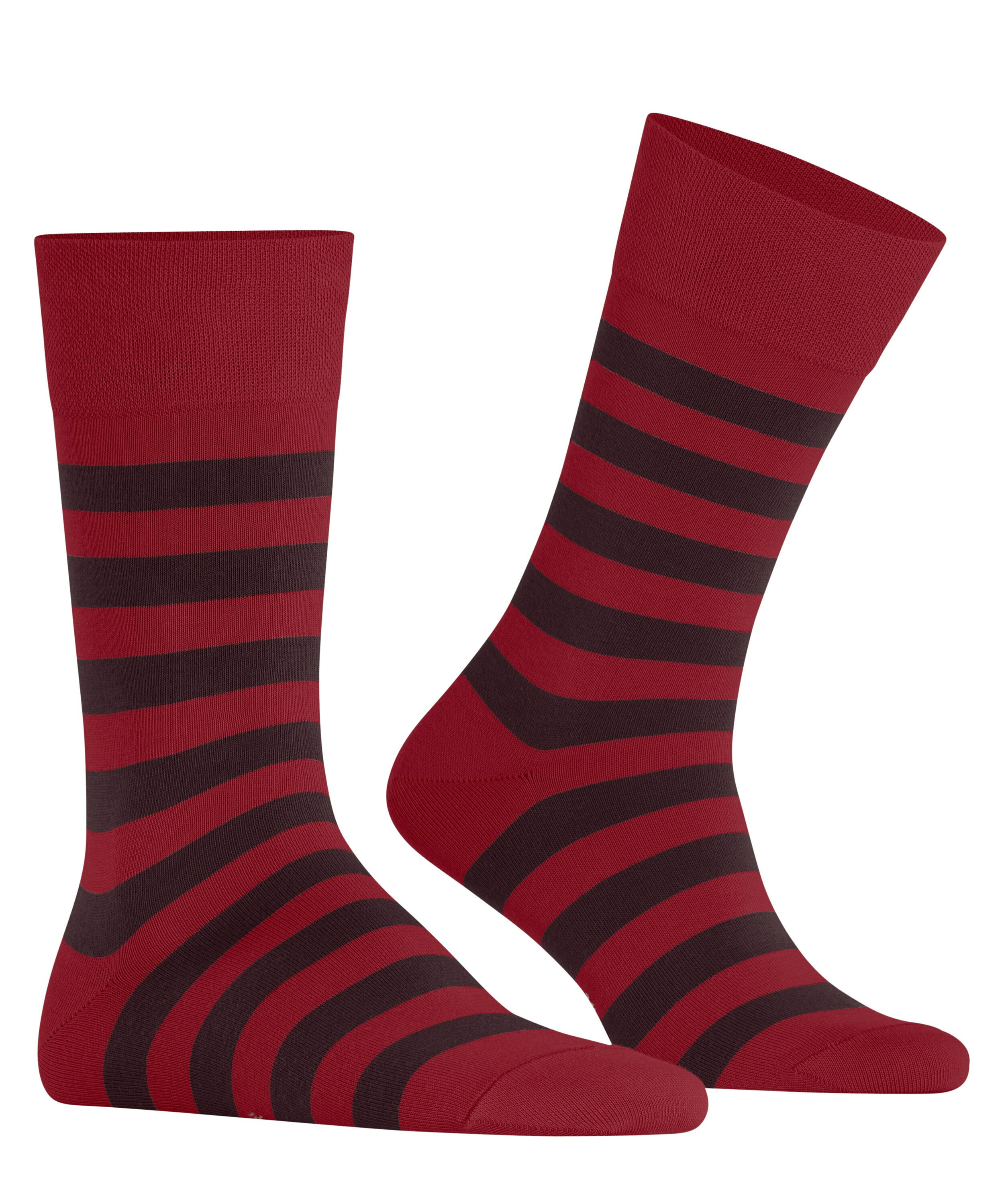 FALKE Sensitive Mapped Line herensokken, rood (scarlet)