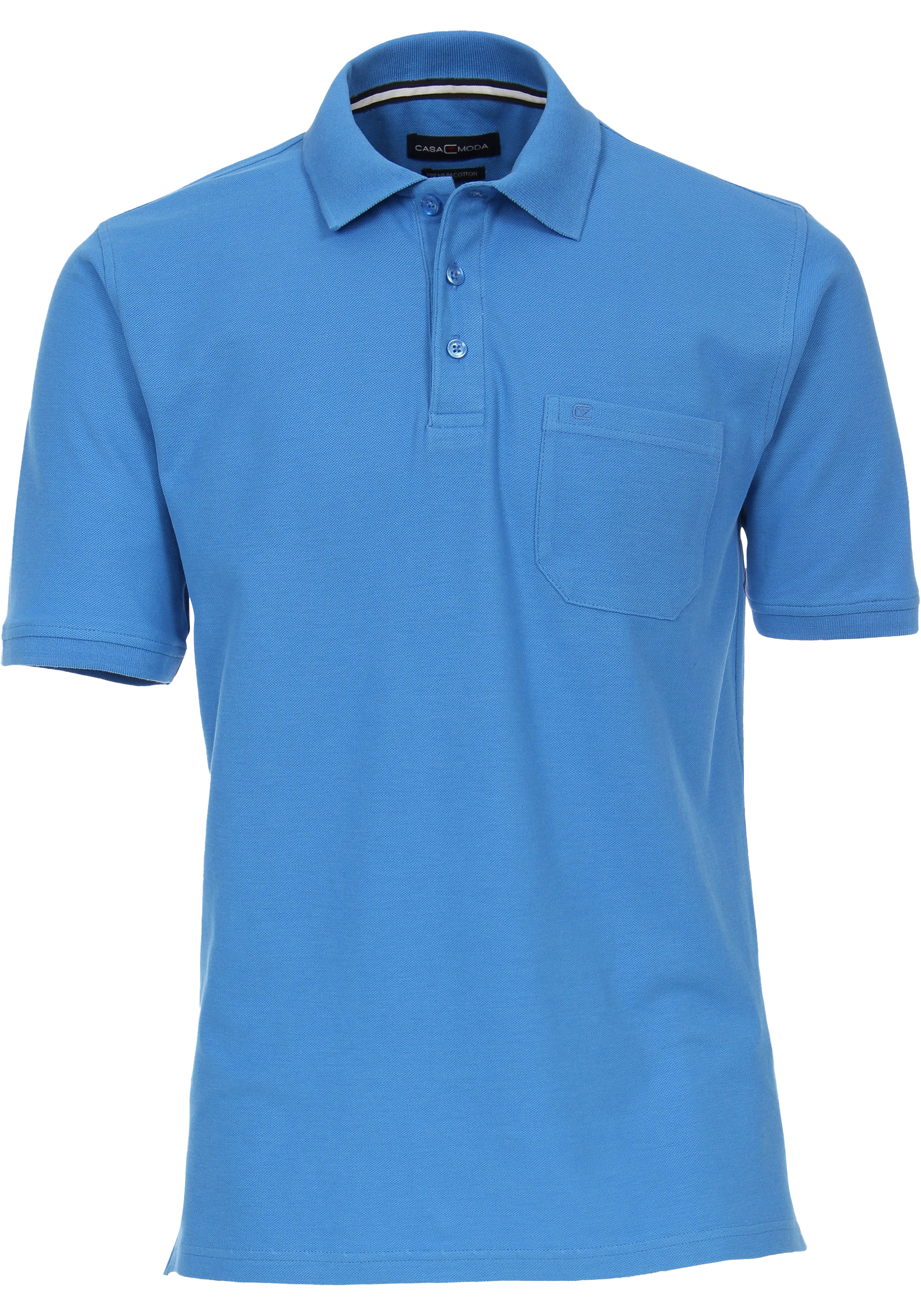 CASA MODA comfort fit heren polo, blauw