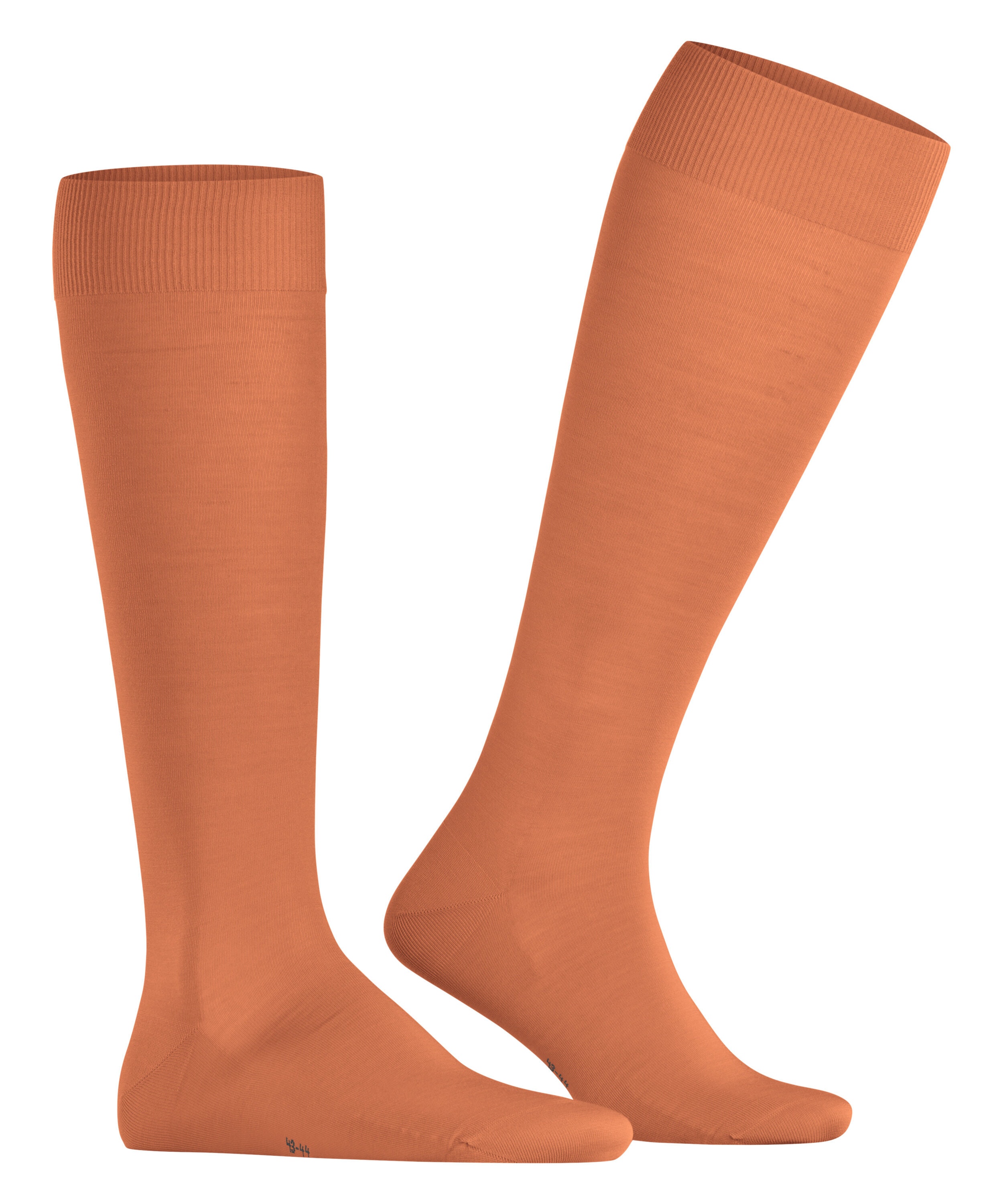 FALKE ClimaWool heren kniekousen, oranje (tandoori)