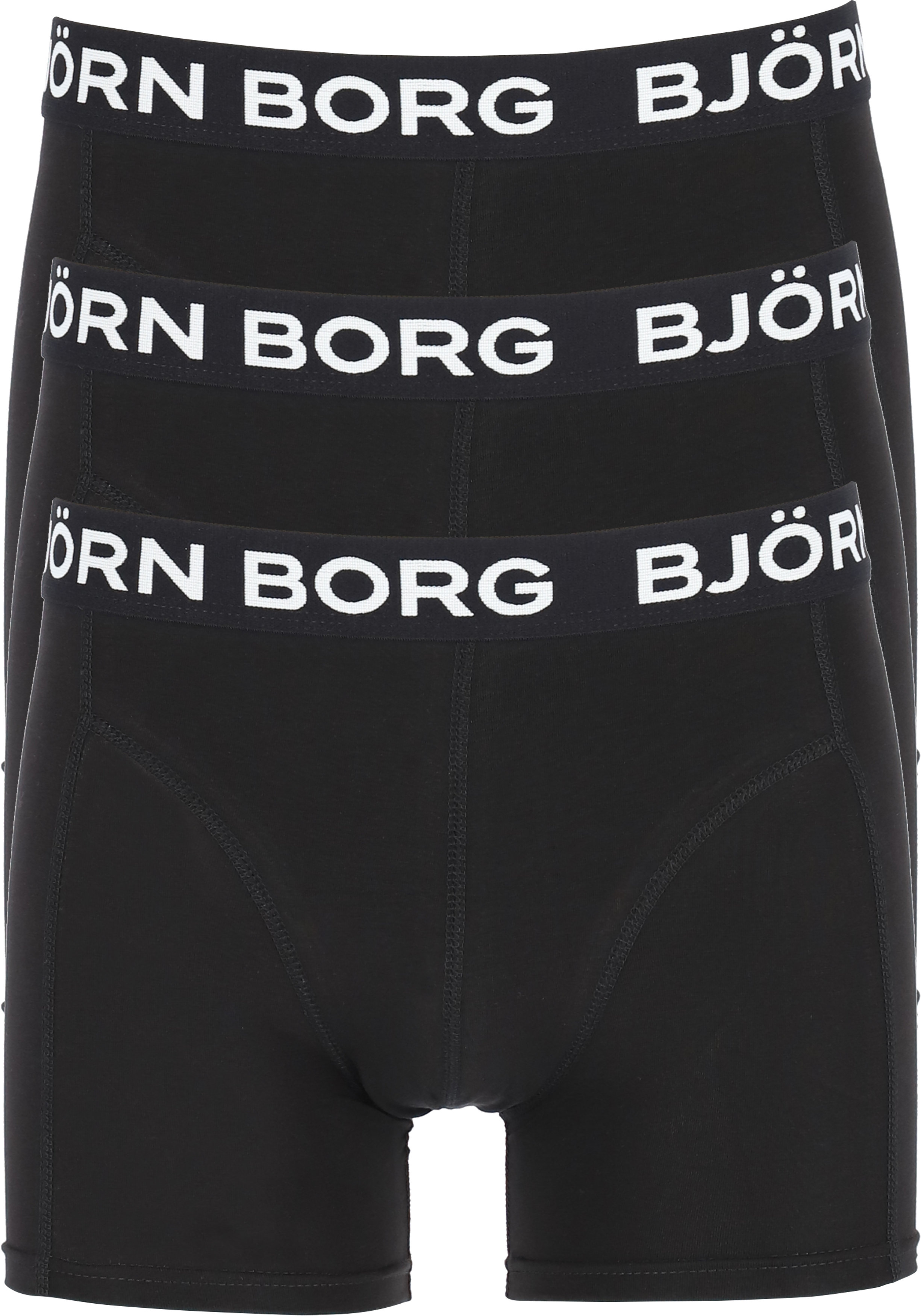 Bjorn Borg boxershorts Essential (3-pack), heren boxers normale lengte, zwart