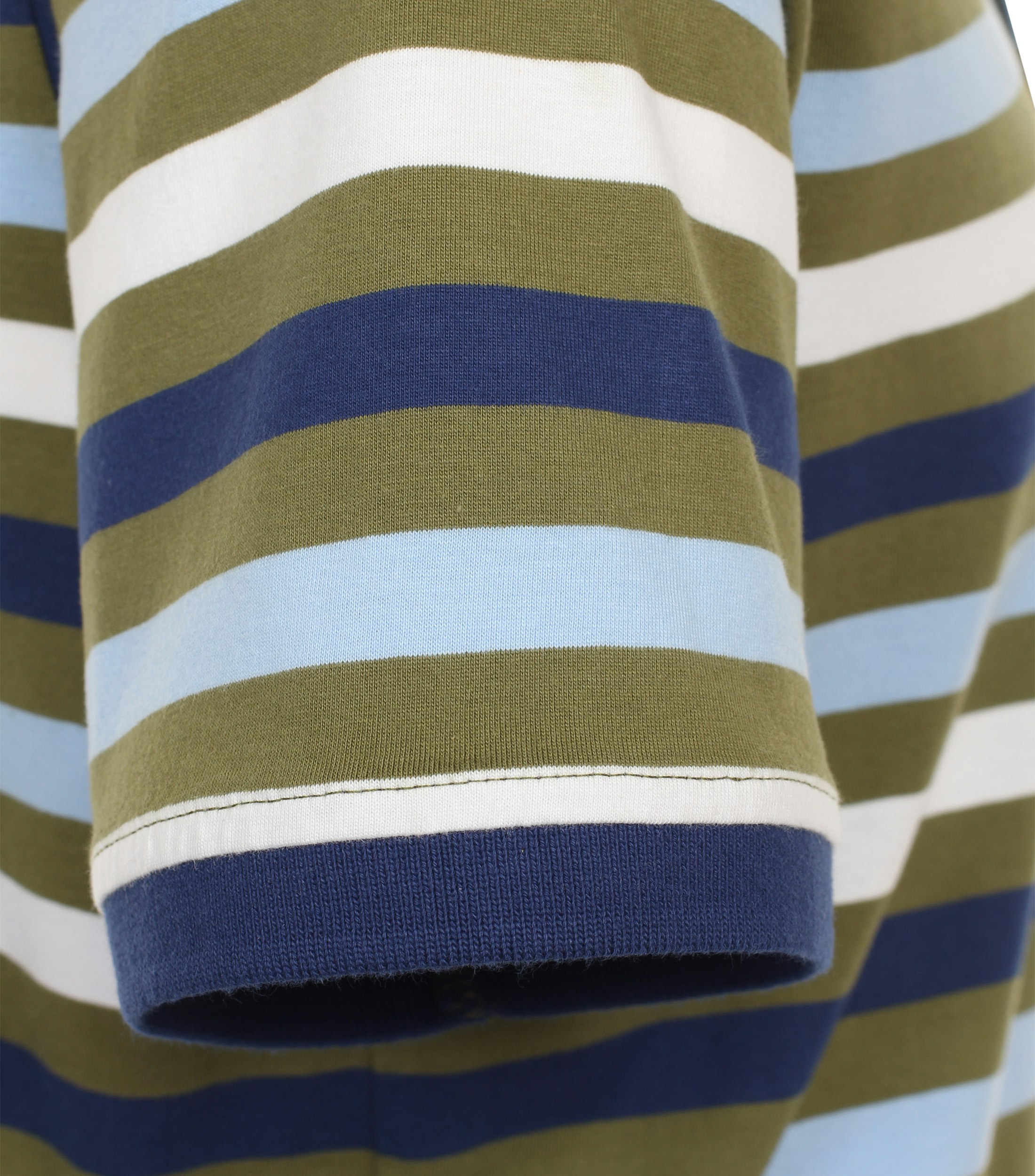 Redmond regular fit heren polo, jersey, groen gestreept - 241410900-60