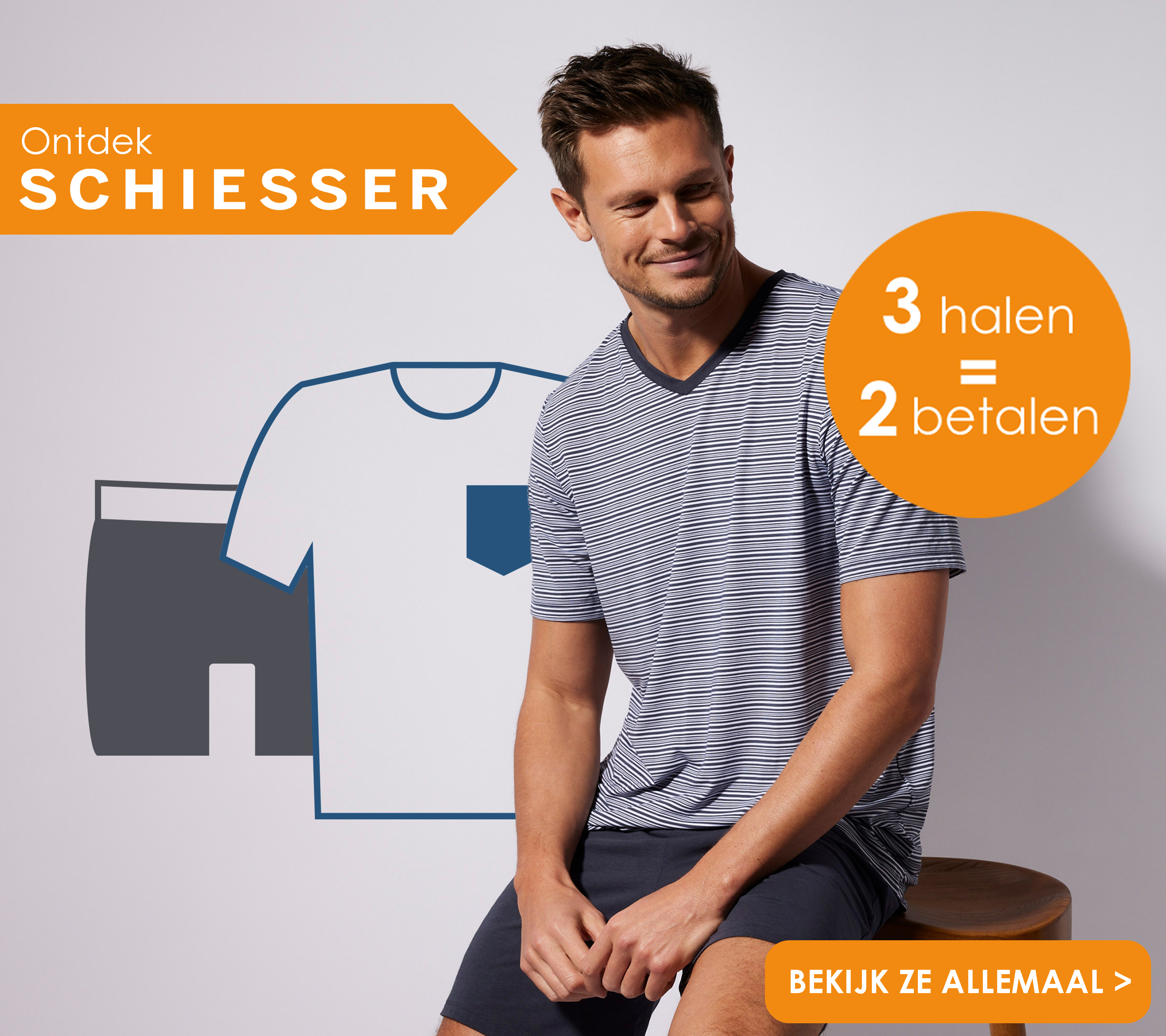 Ontdek Schiesser 3 halen is 2 betalen bij HemdVoorHem.nl, bekijk ze allemaal!