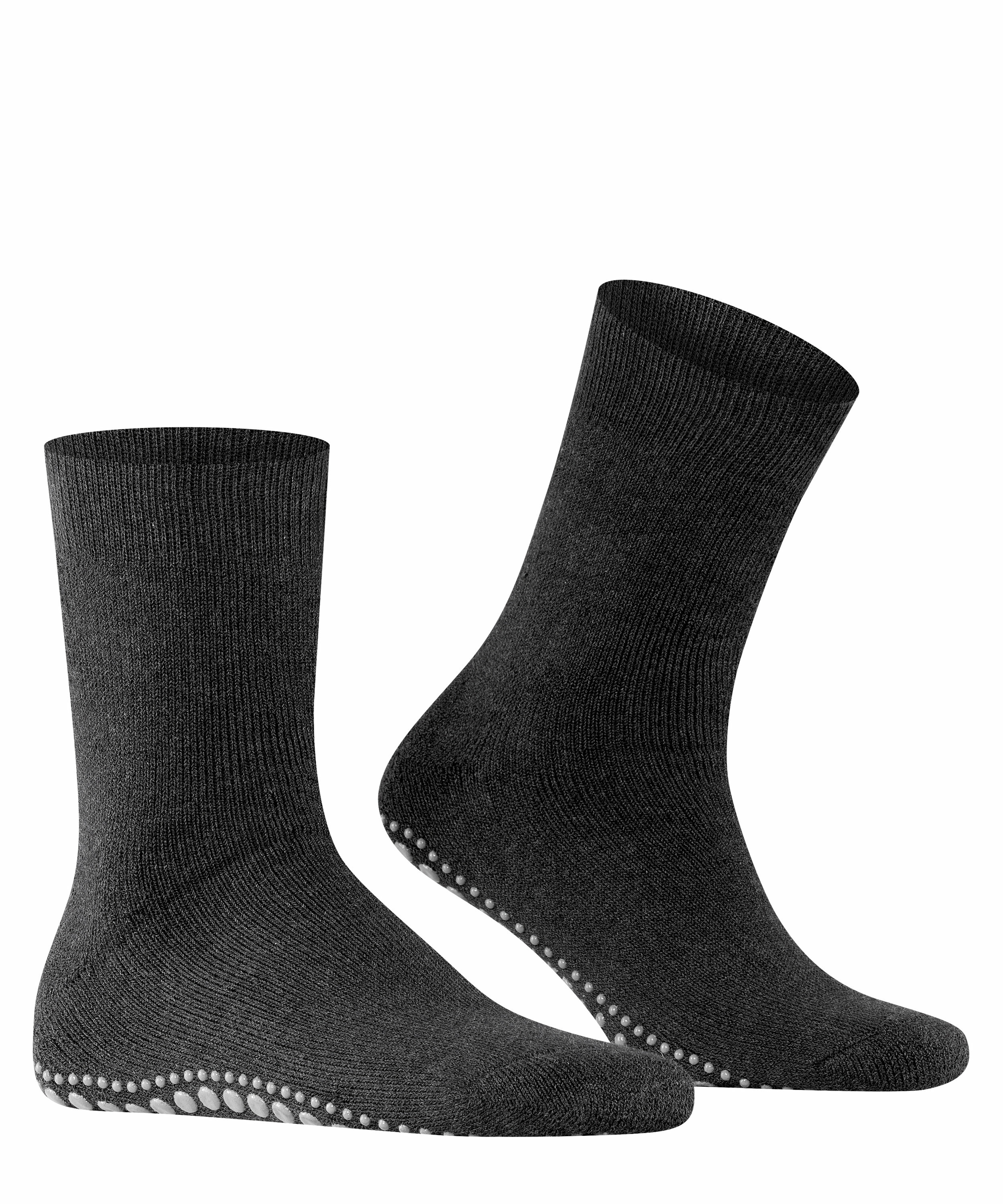 FALKE Homepads unisex huissokken, antraciet grijs (asphalt melange)