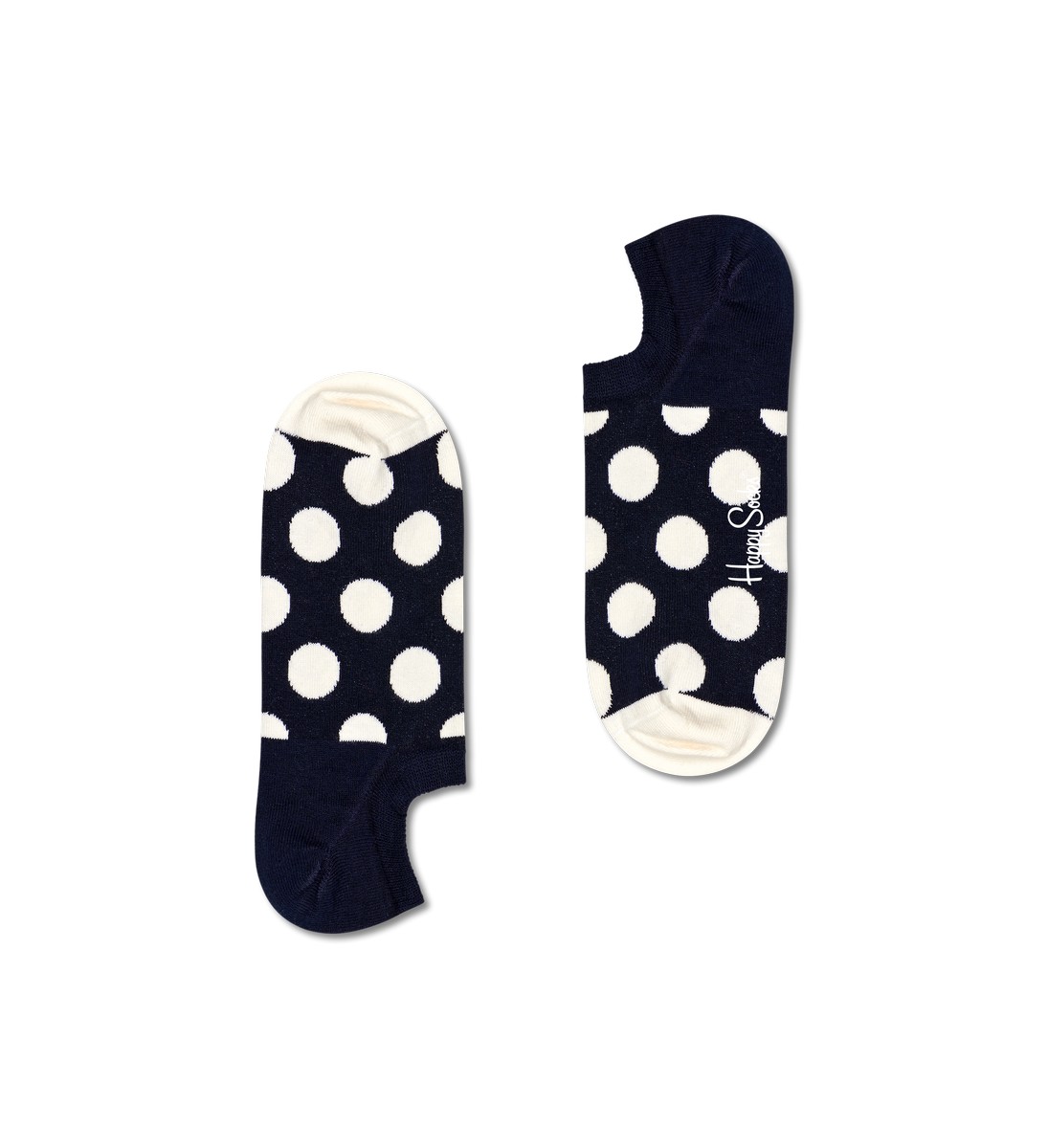 Happy Socks Big Dot No Show Sock, onzichtbare unisex sneakersokken