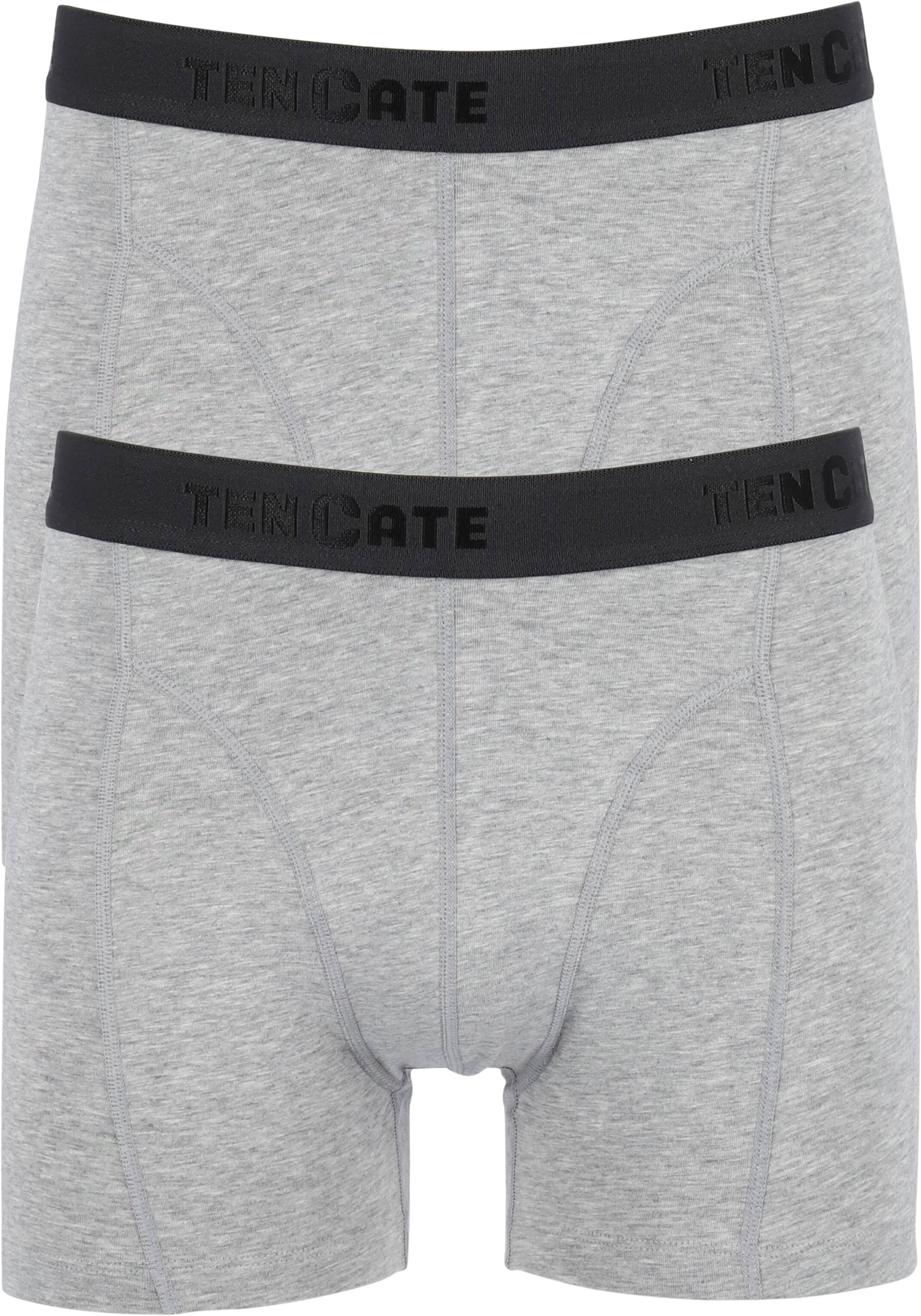 TEN CATE Basics men shorts (2-pack), heren boxers normale lengte, grijs melange