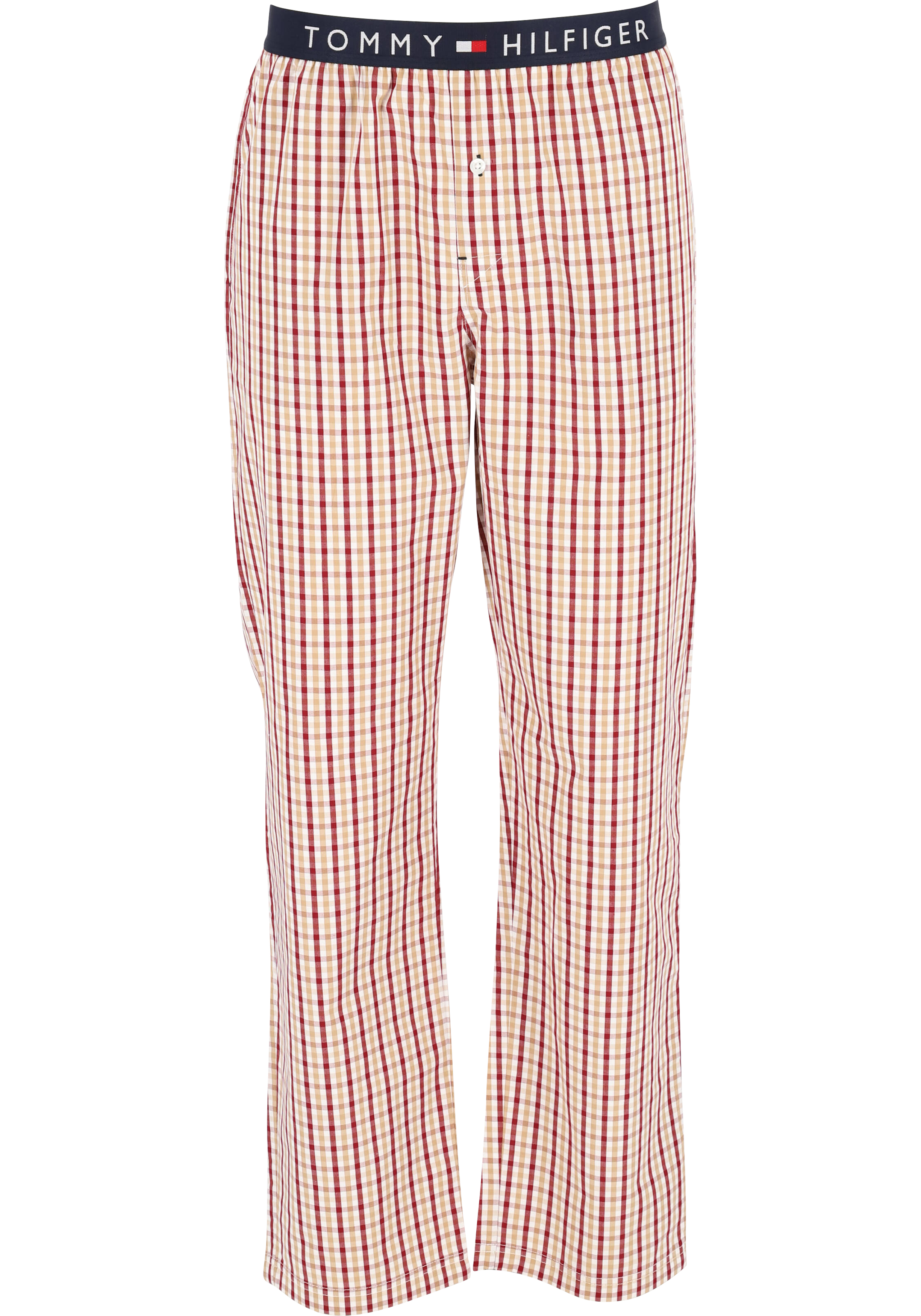 Tommy Hilfiger heren pyjama O-hals, woven set,  blauw
