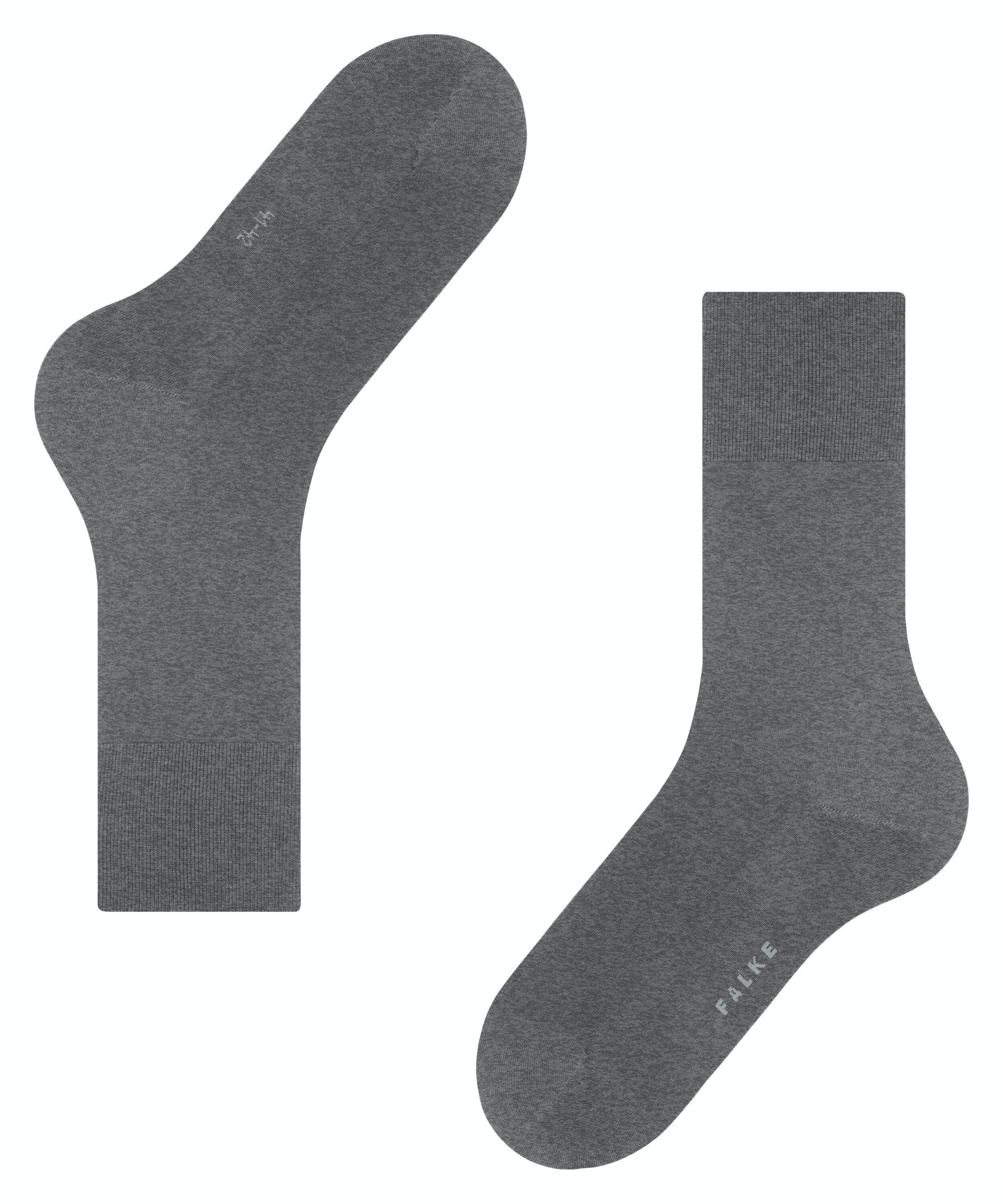 FALKE ClimaWool herensokken, grijs (light greymel.)