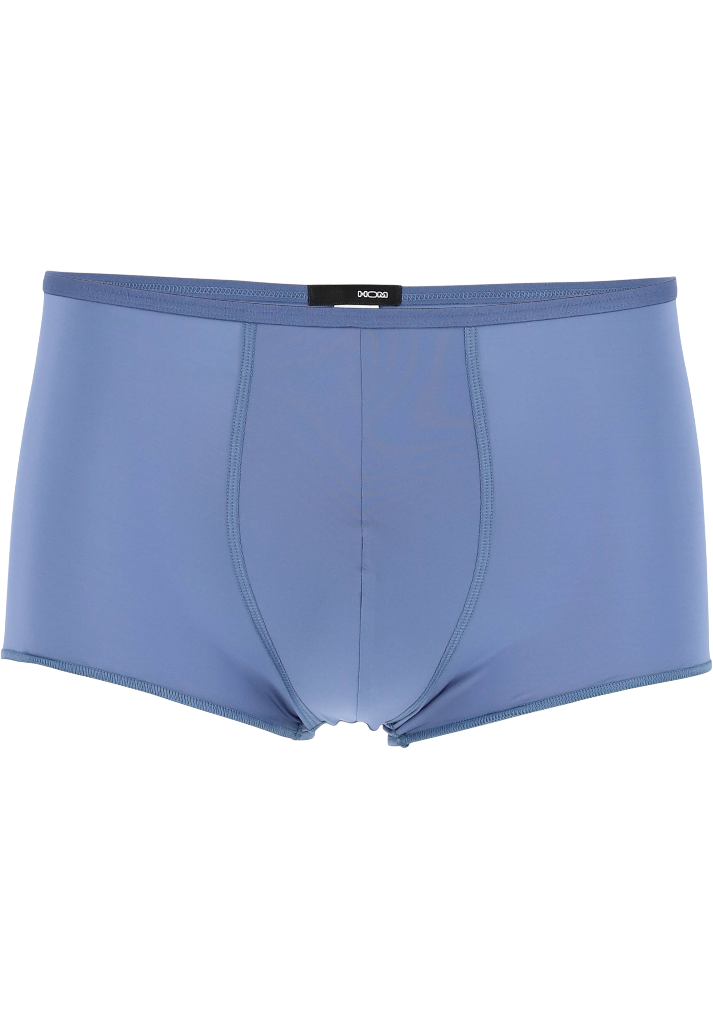 HOM Plumes trunk (1-pack), heren boxer microfiber kort, midden blauw