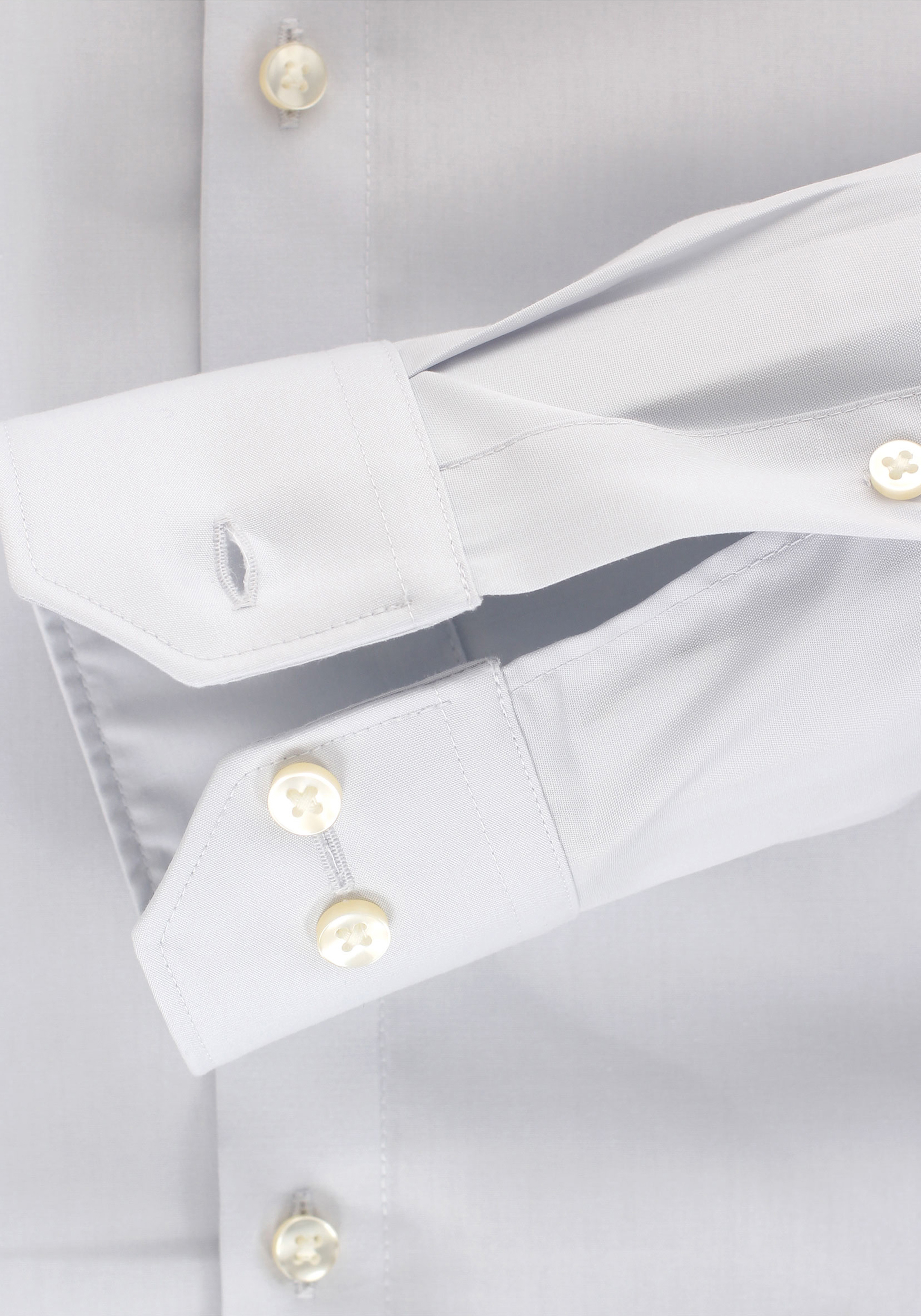 Redmond slim fit overhemd, licht grijs