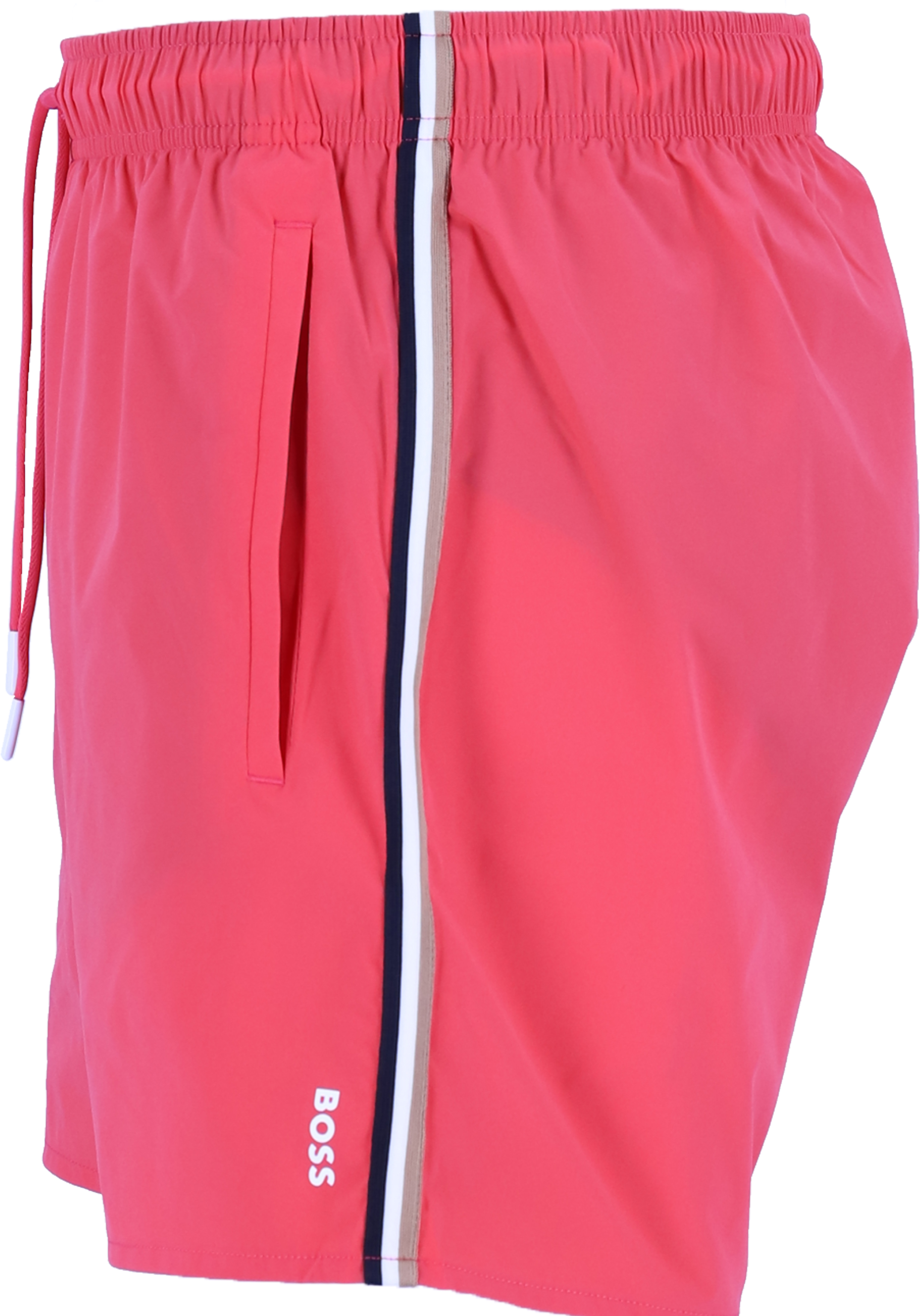 HUGO BOSS Iconic swim shorts, heren zwembroek, middenrood