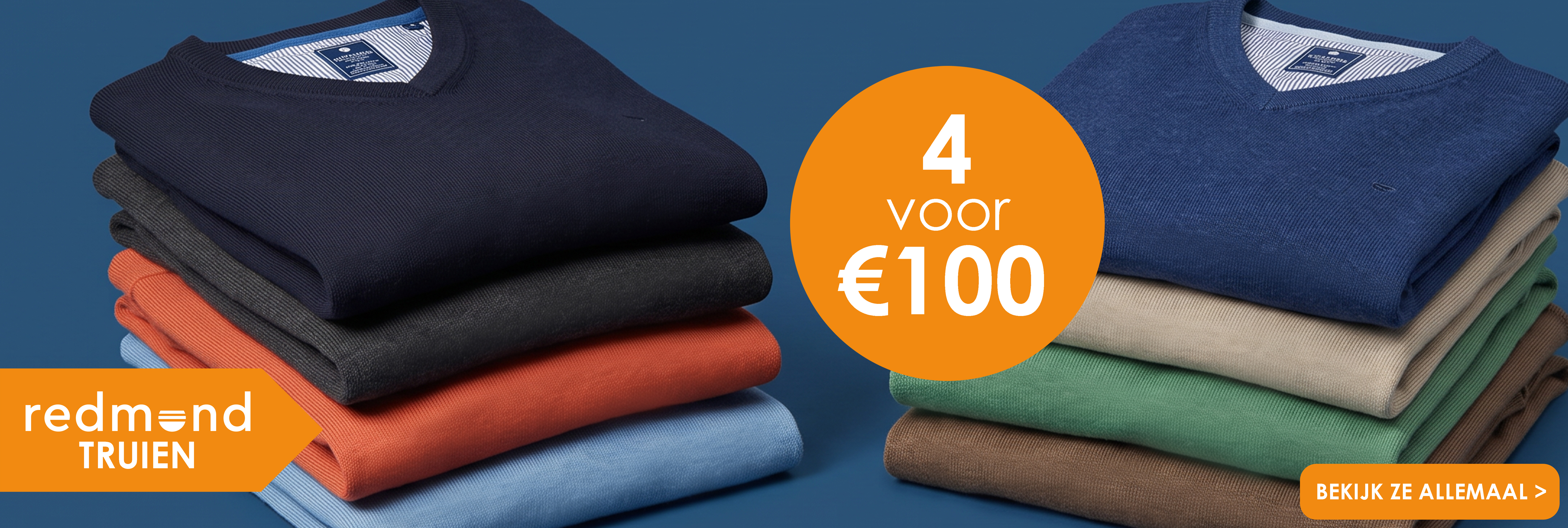 Redmond 4 truien voor 100 euro, bekijk ze allemaal!