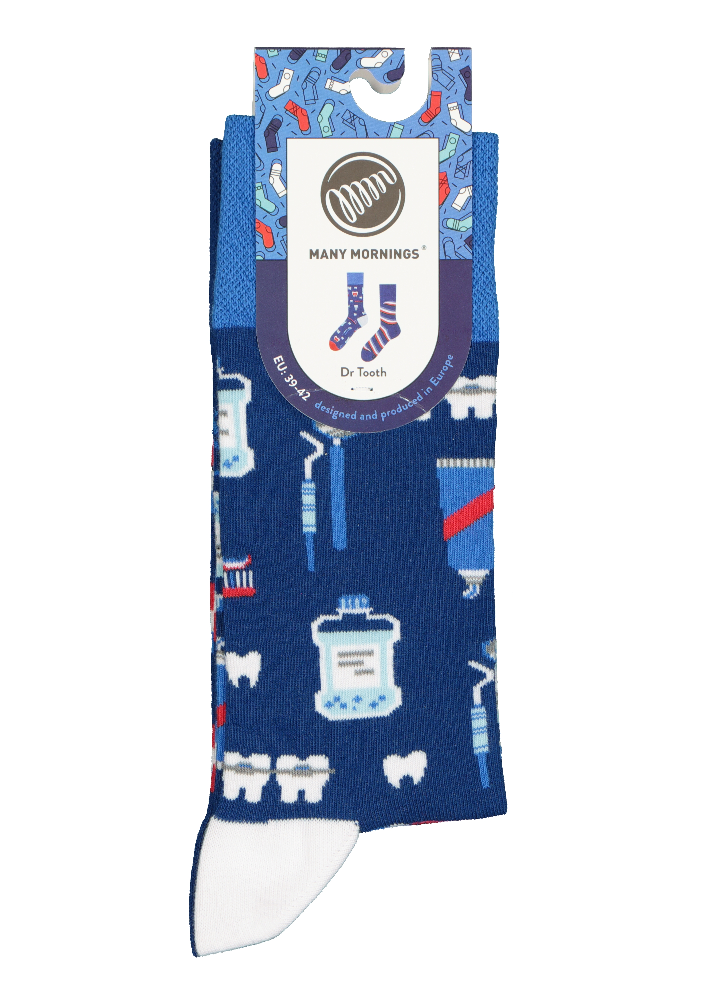 Many Mornings unisex sokken Dr Tooth