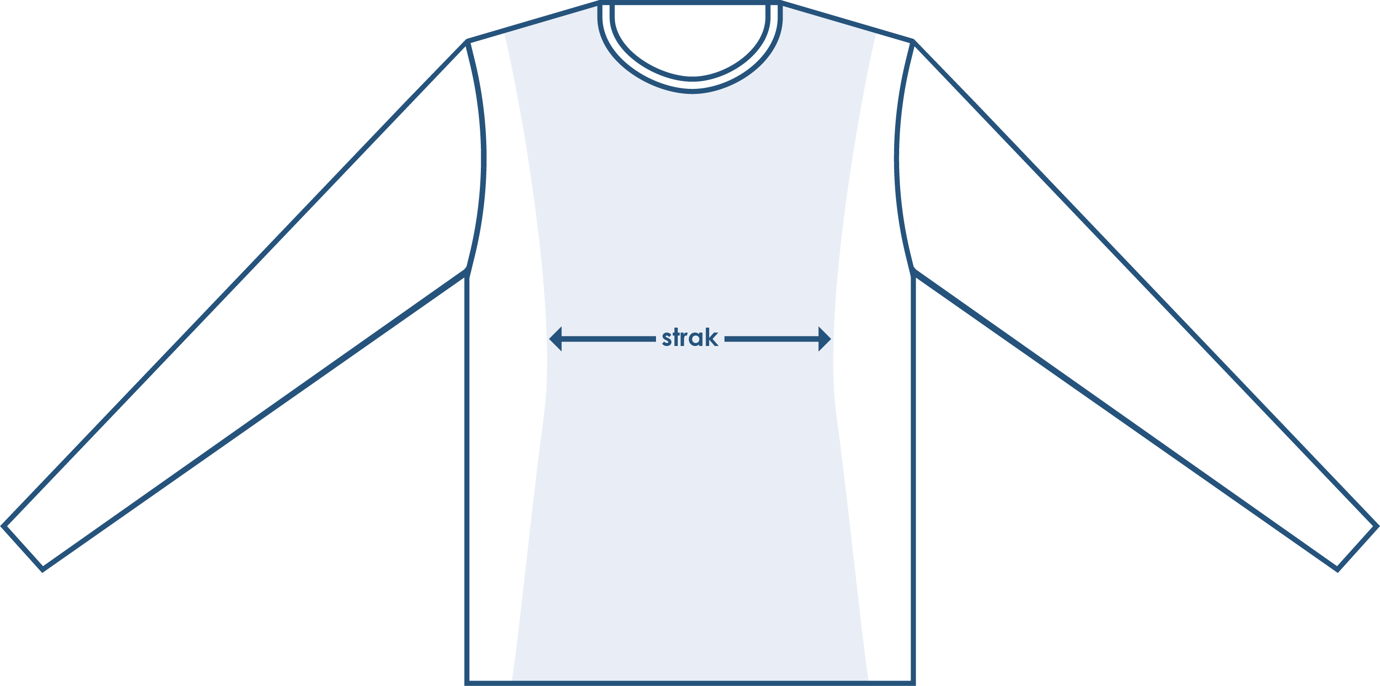 Pasvorm tshirt lange mouw strak Pasvorm tshirt lange mouw strak