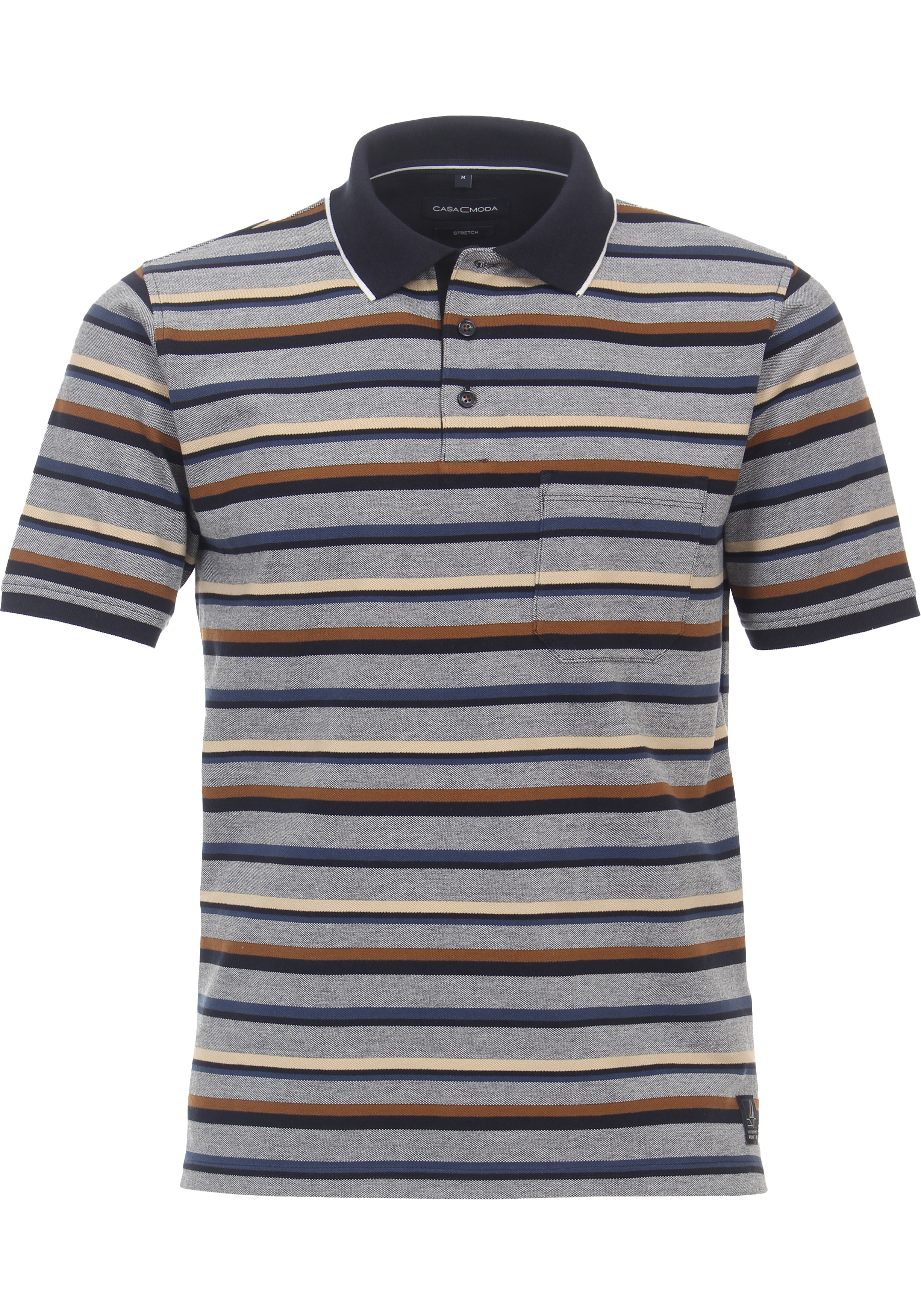 CASA MODA comfort fit heren polo, beige