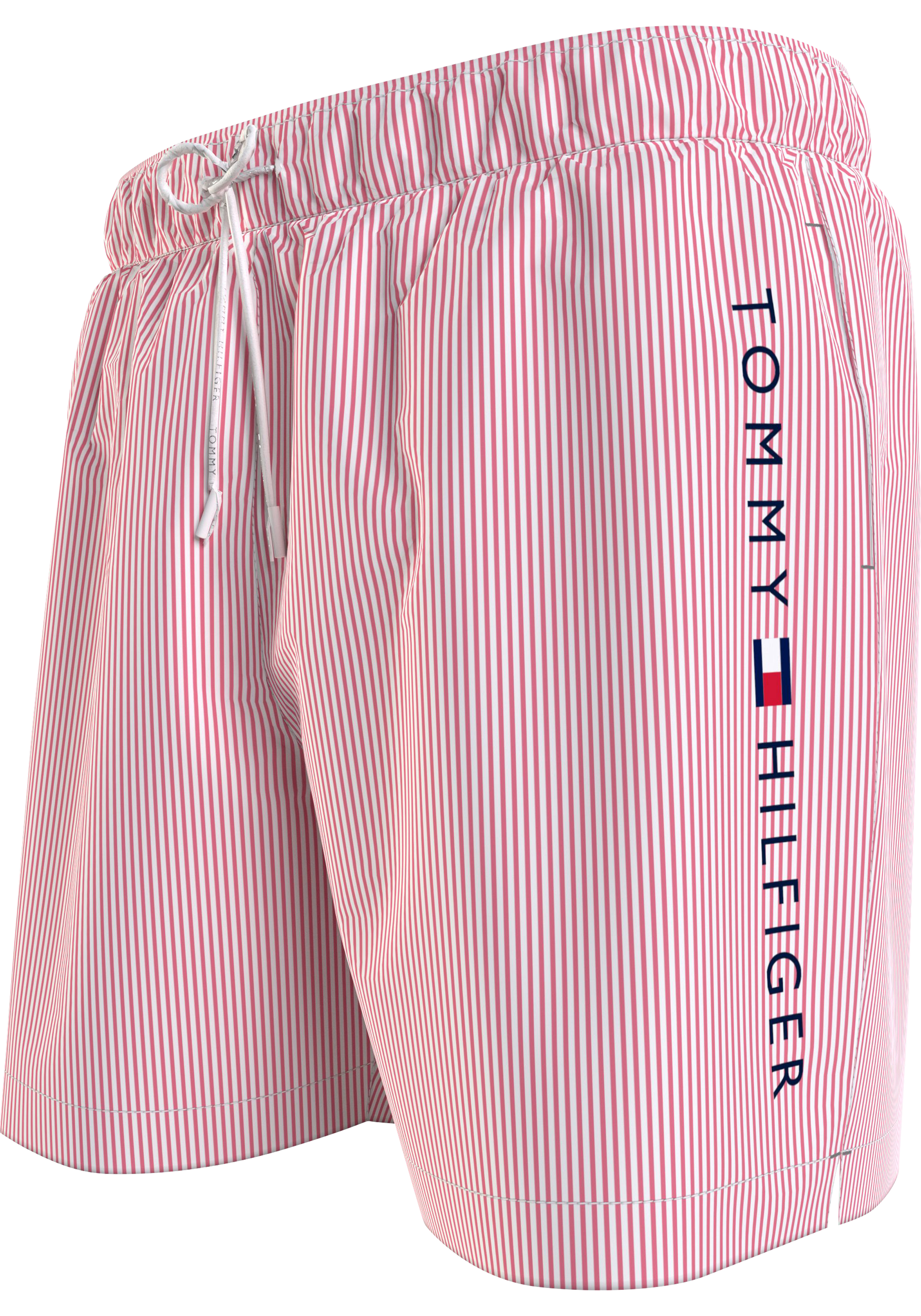 Tommy Hilfiger Medium Drawstring swimshort, heren zwembroek, roze gestreept