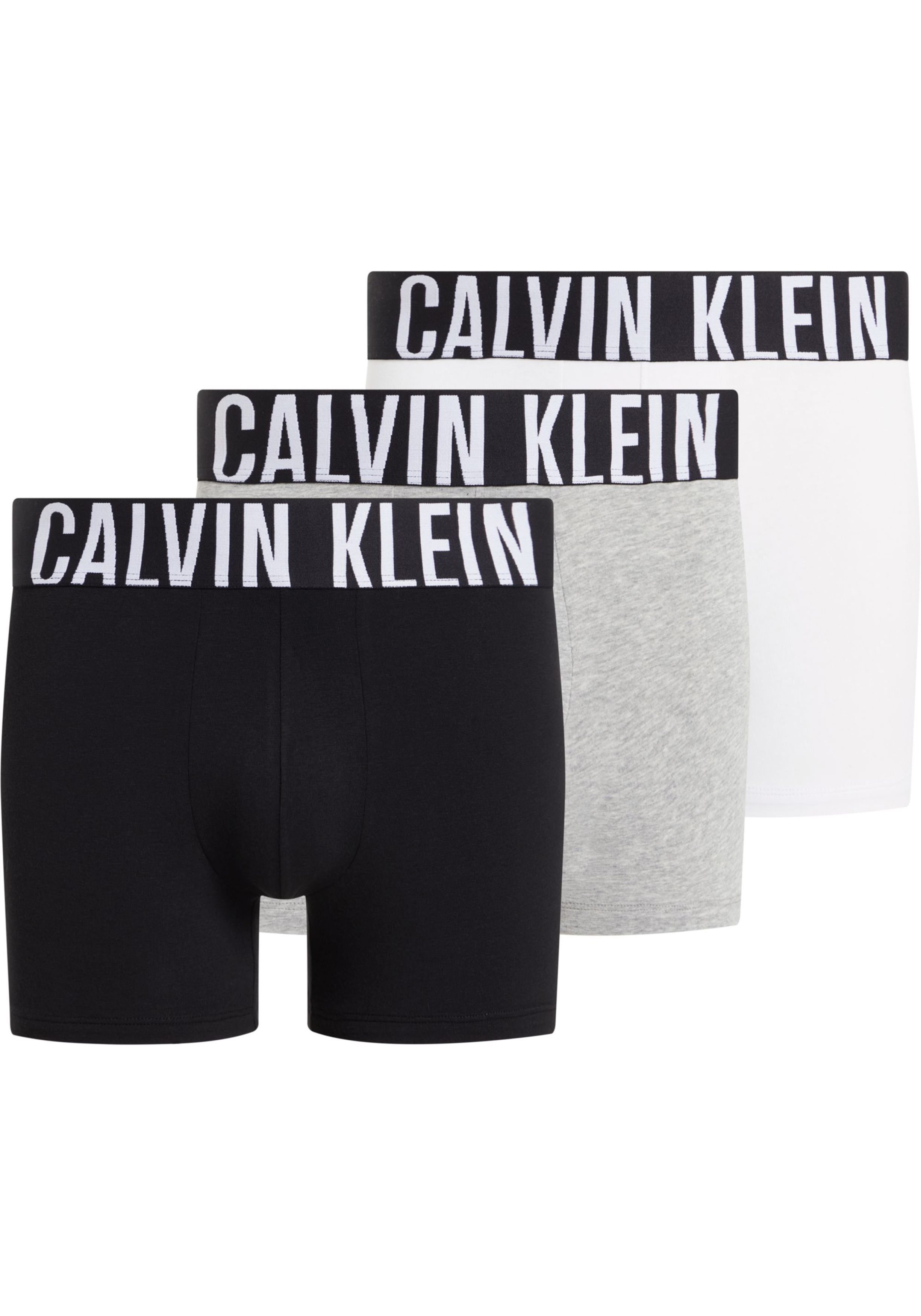 Calvin Klein Boxer Briefs (3-pack), heren boxers extra lang, zwart, grijs, wit