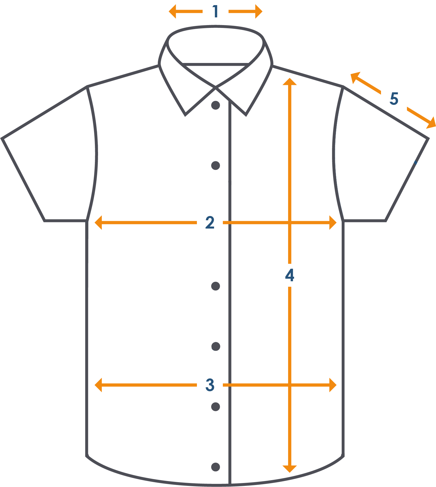 Meetinstructies overhemd korte mouw Meetinstructies overhemd korte mouw