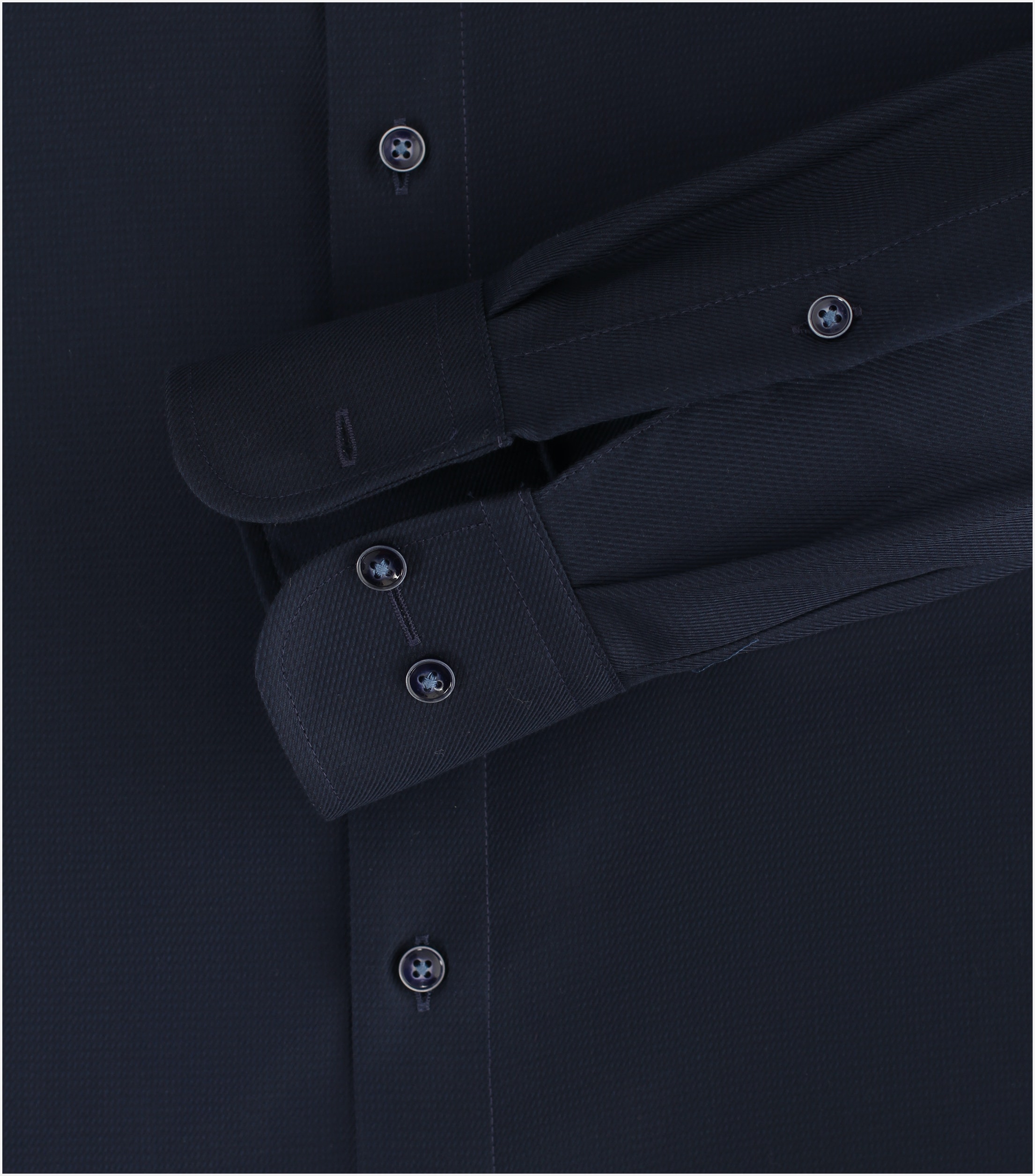 CASA MODA comfort fit overhemd, structuur, blauw
