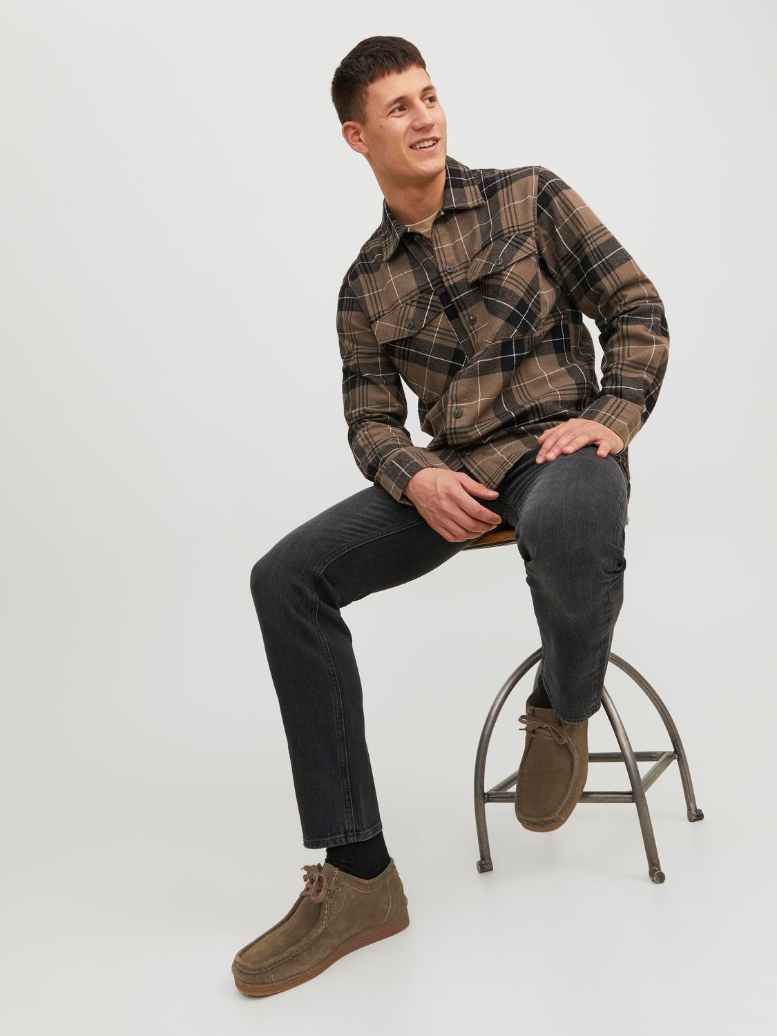 JACK & JONES Mike Original regular fit, heren jeans, zwart denim