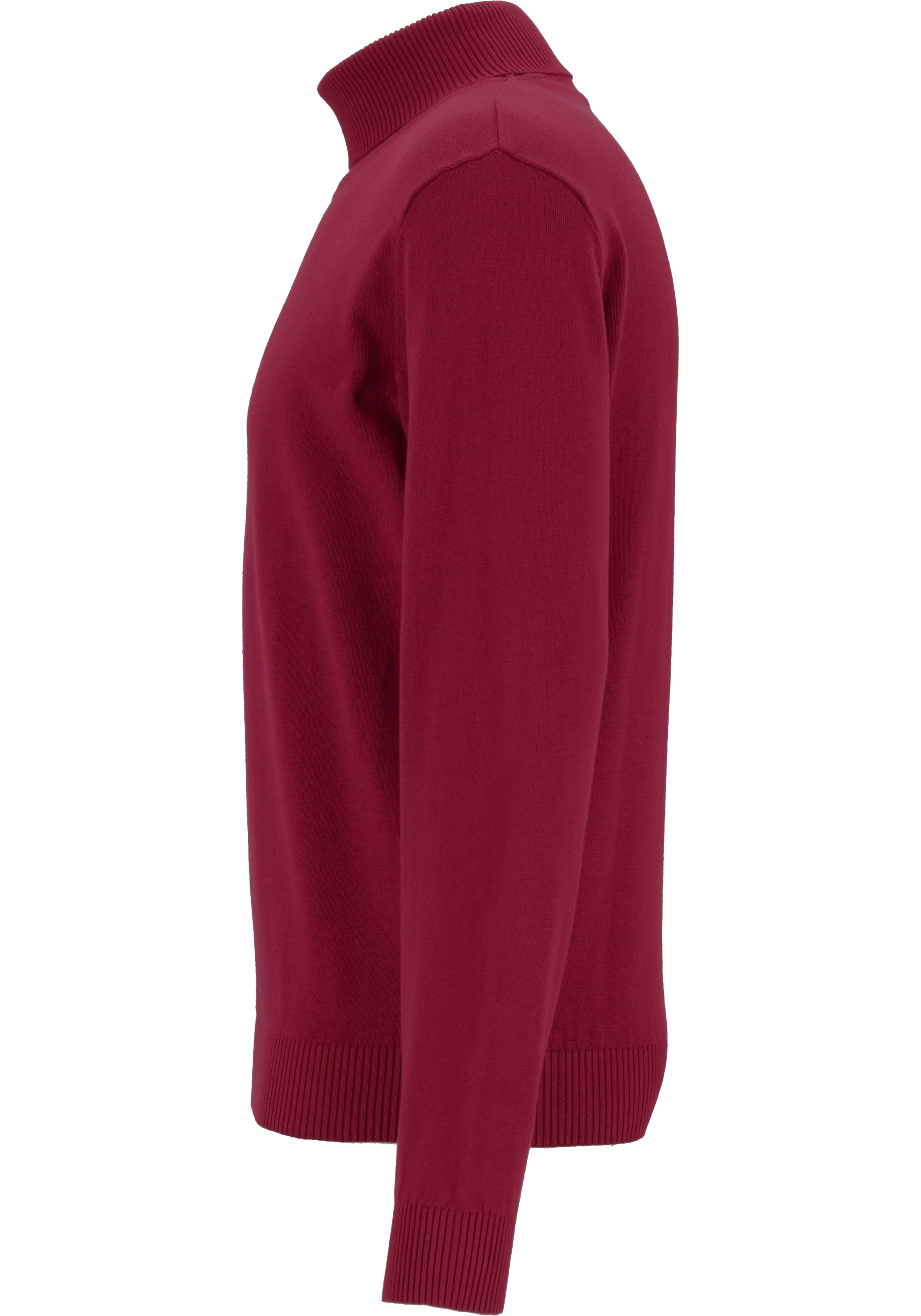 Redmond heren coltrui katoen, bordeaux rood