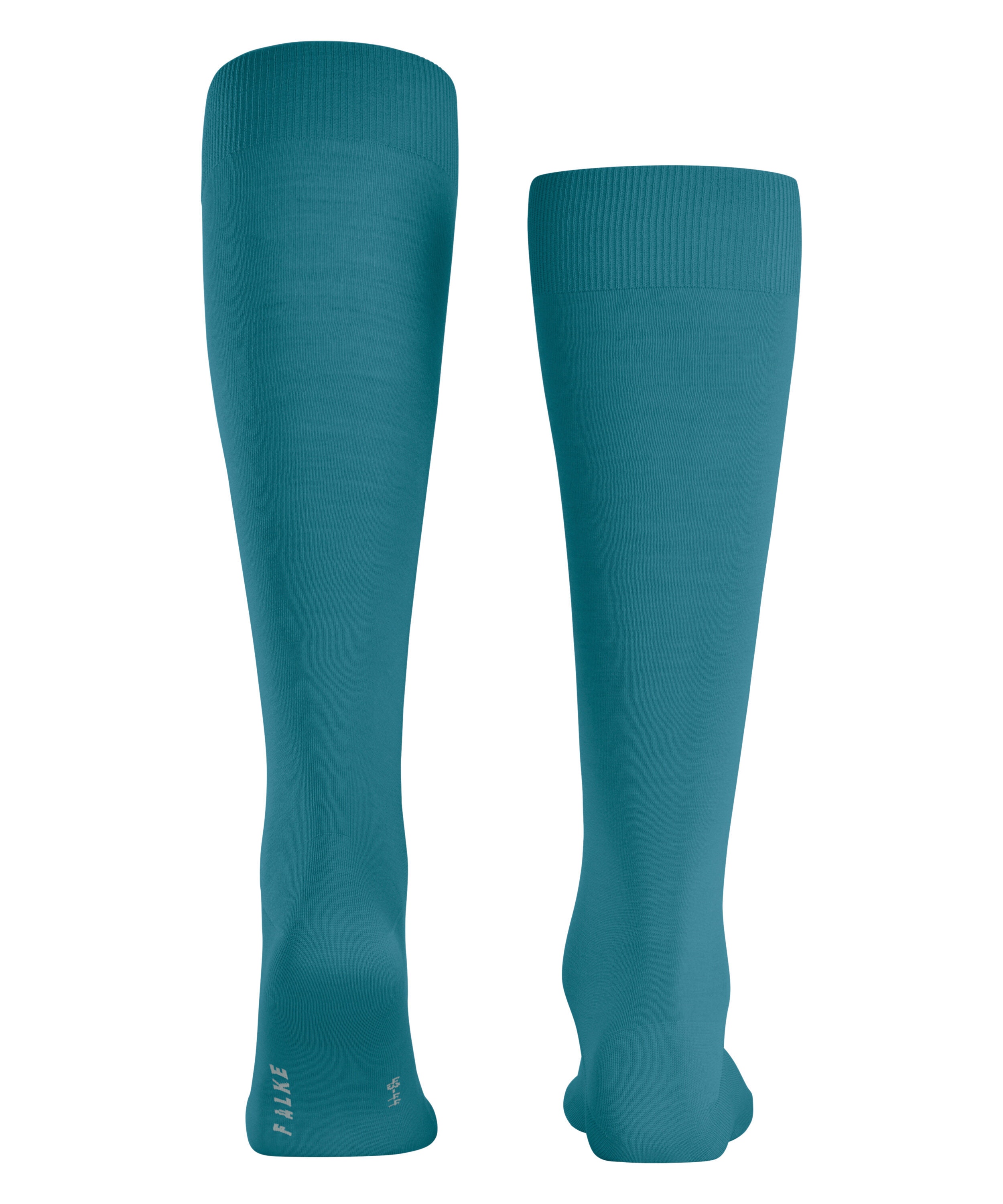 FALKE ClimaWool heren kniekousen, petrol (peacock)