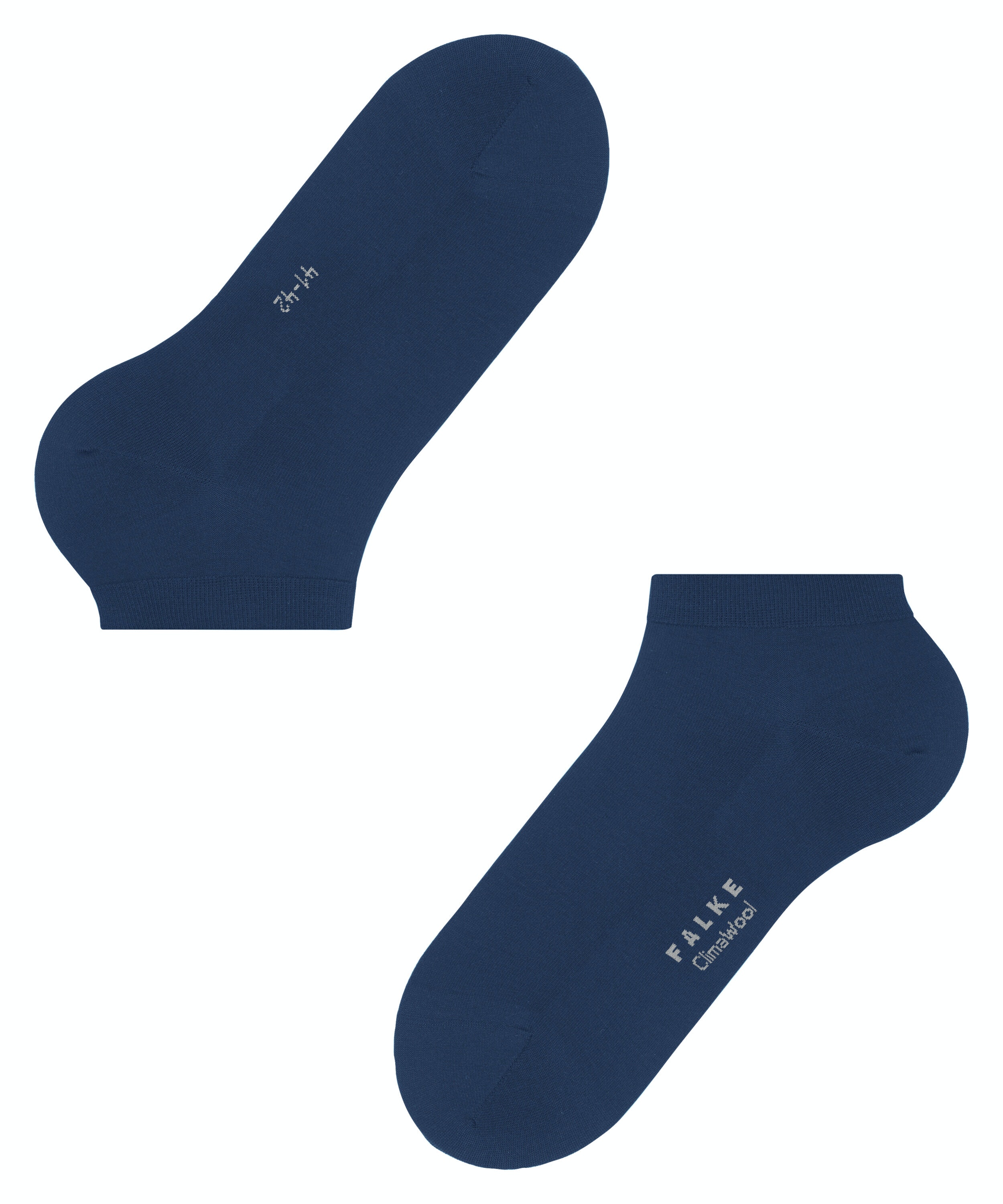 FALKE ClimaWool heren sneakersokken, blauw (royal blue)