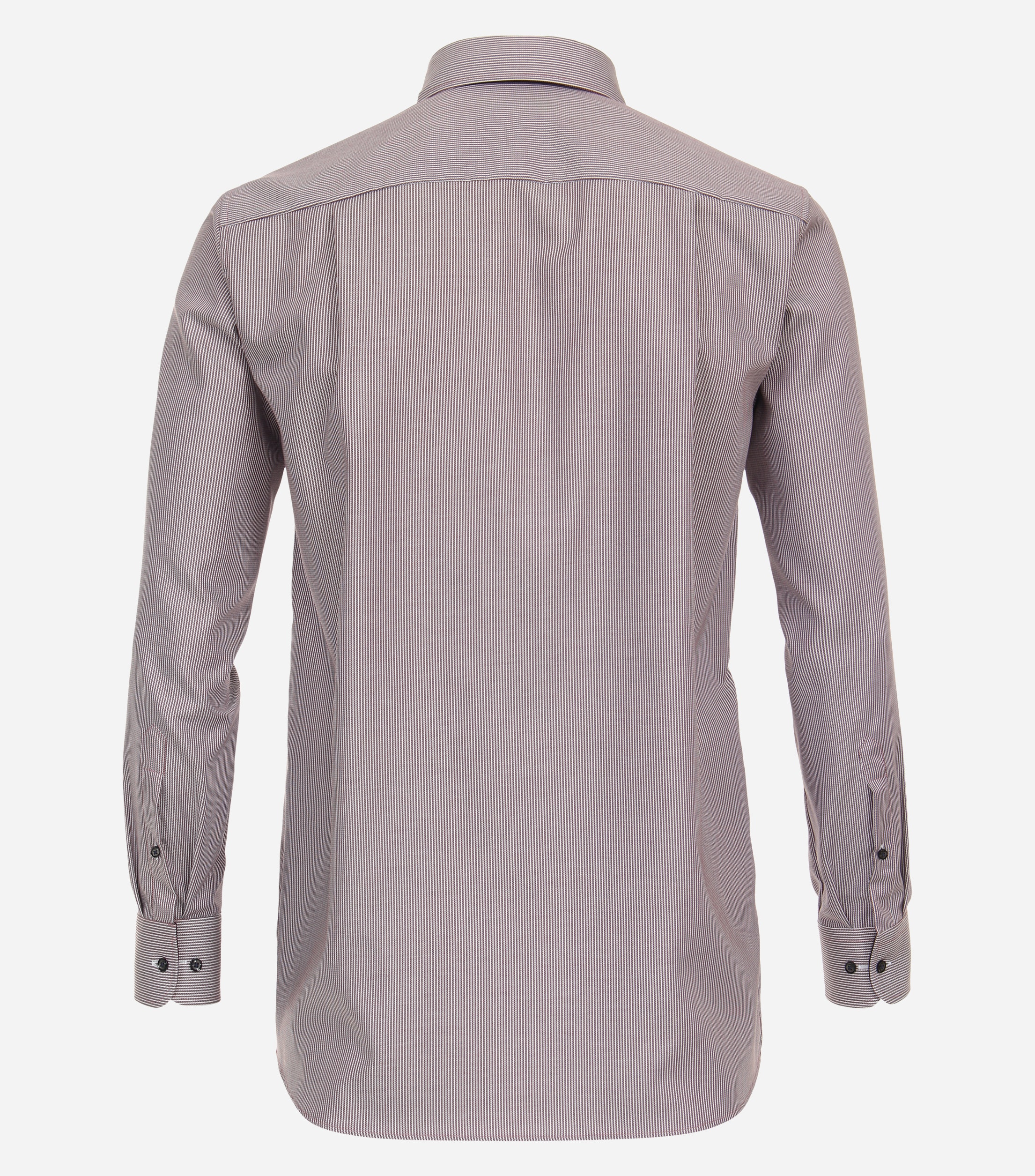 CASA MODA comfort fit overhemd, dobby, rood gestreept