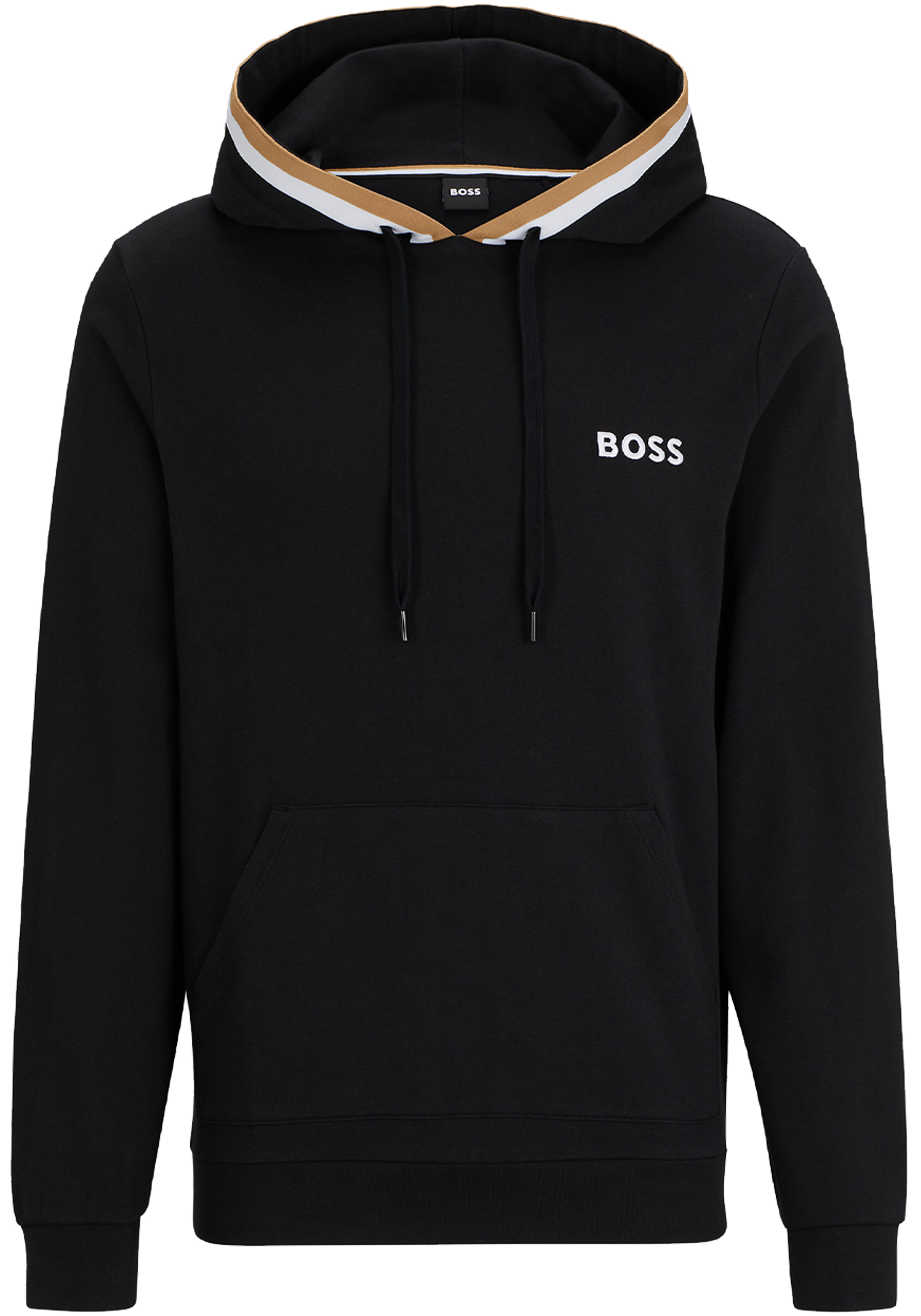BOSS Iconic hoodie, heren lounge trui met capuchon, zwart