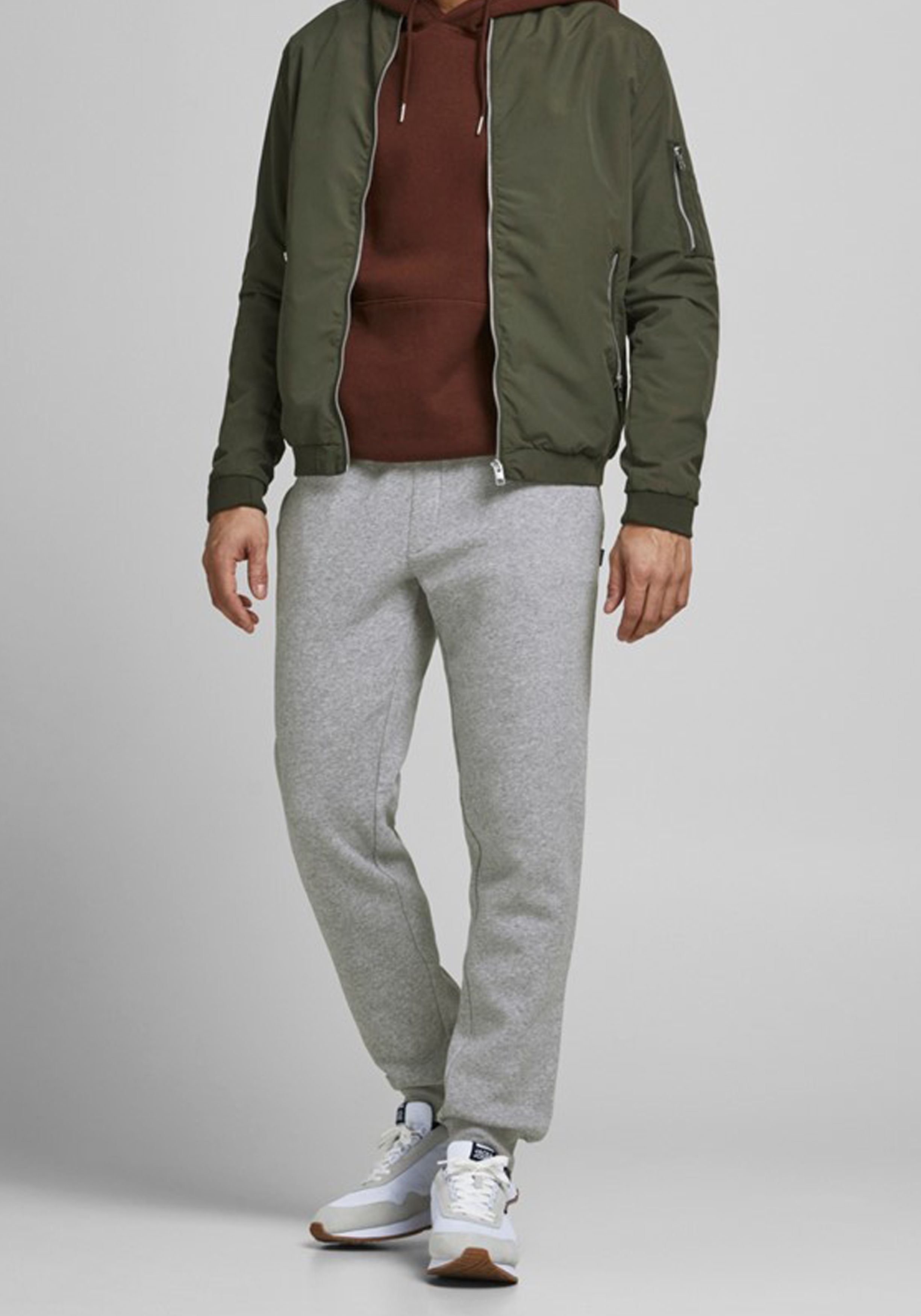 JACK & JONES Gordon Soft joggingbroek, lichtgrijs