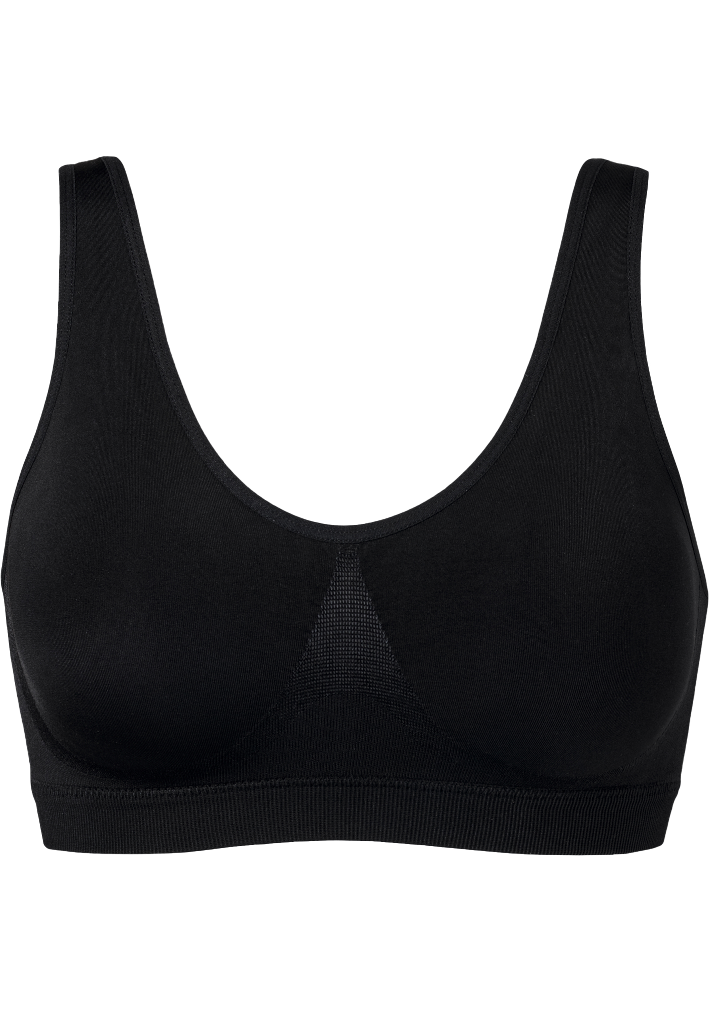 SCHIESSER Seamless Light dames bralette, met uitneembare cups, zwart