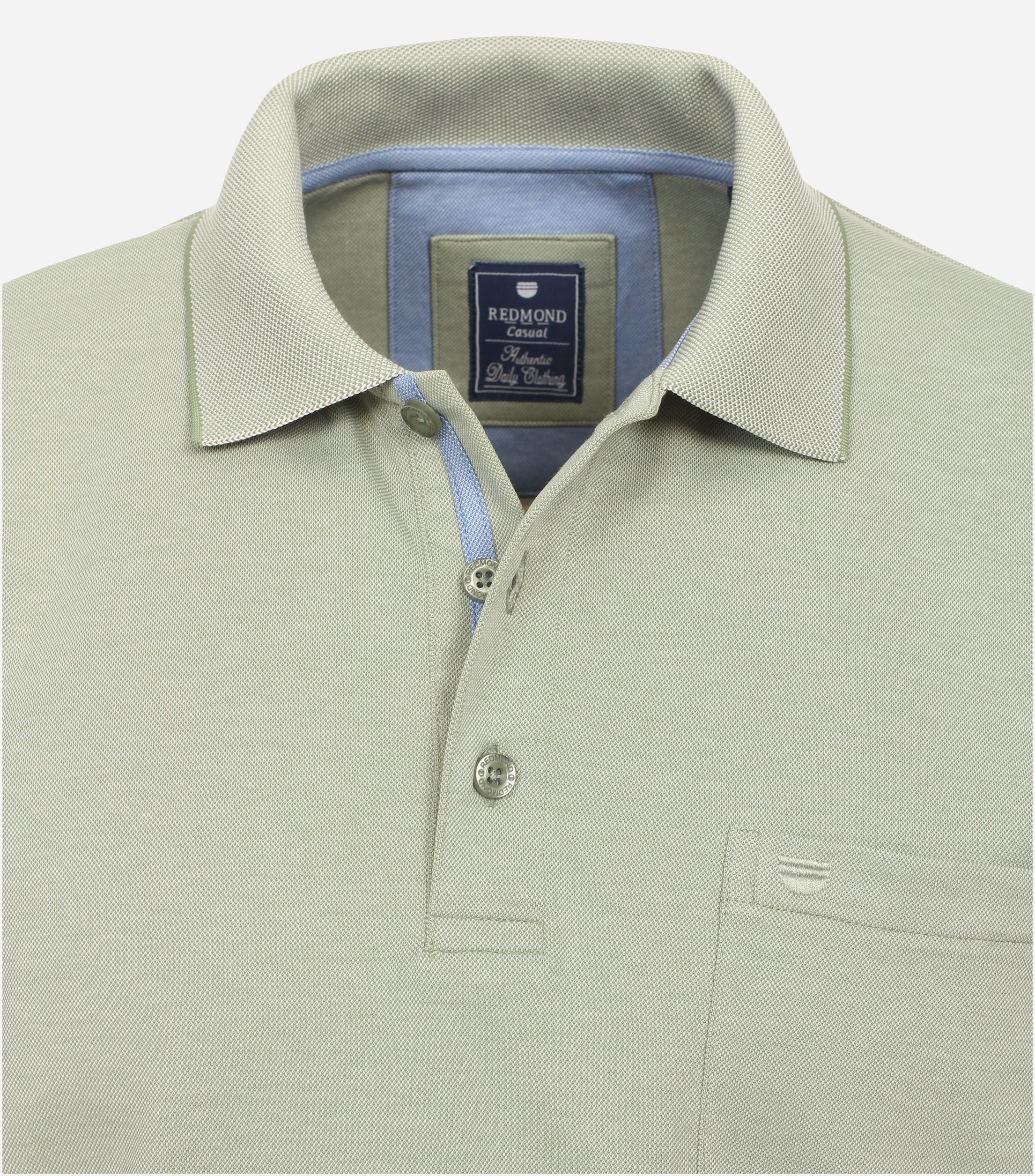 Redmond regular fit heren polo, jersey, groen
