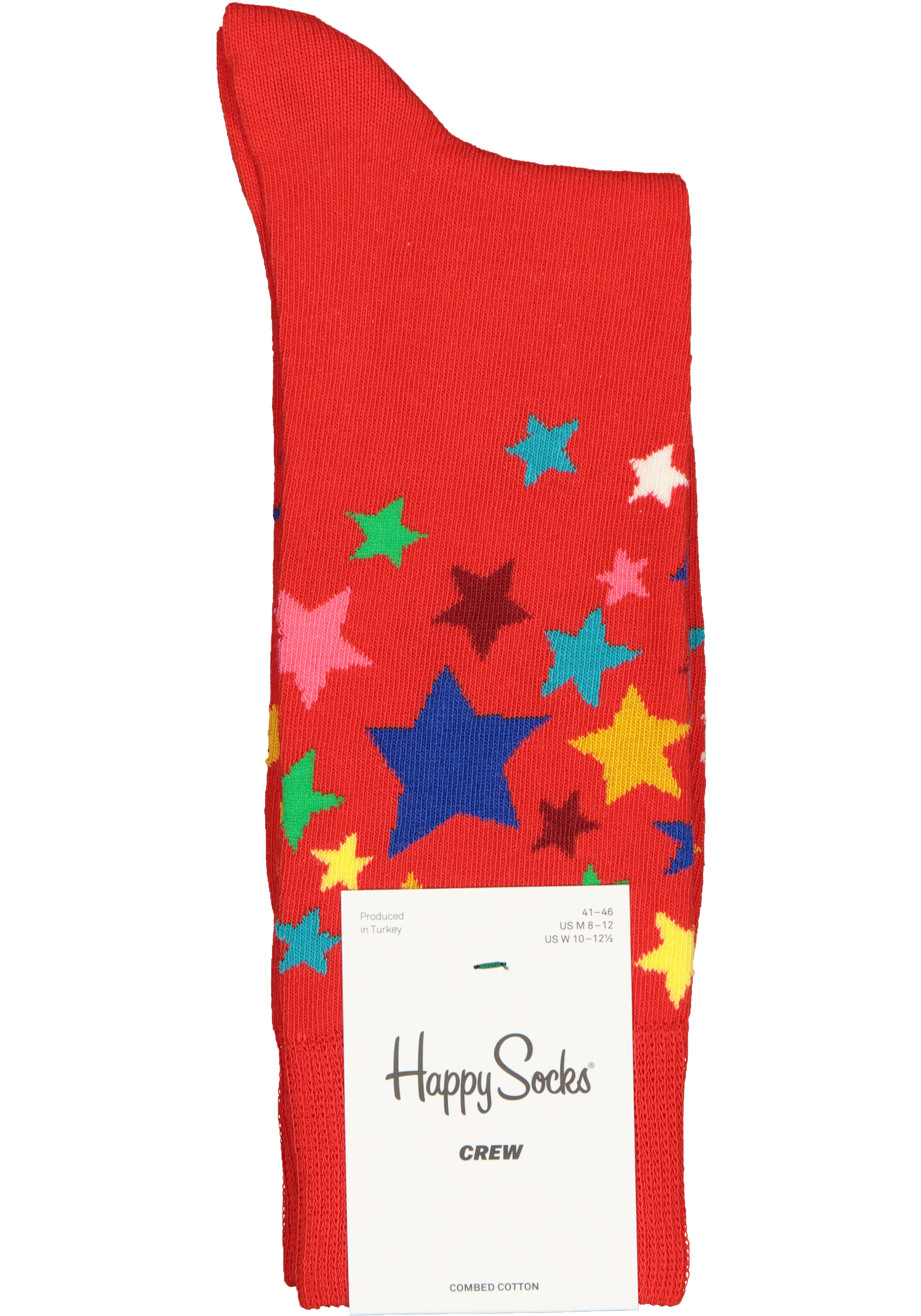 Happy Socks Stars Sock, rood met ster
