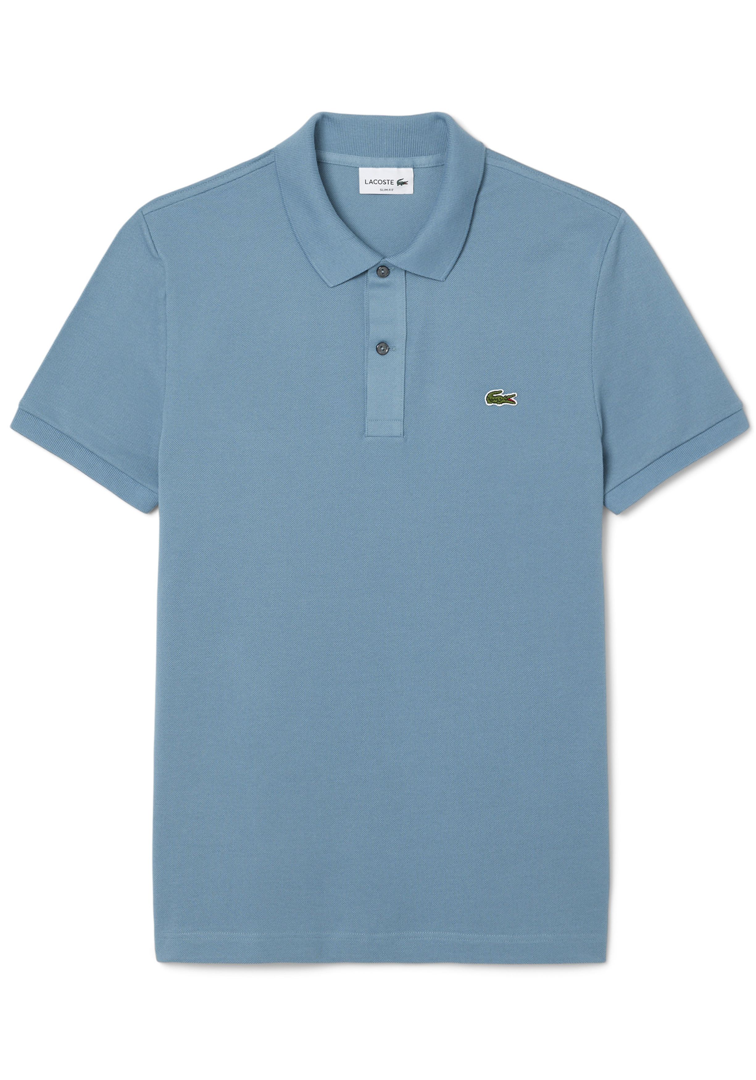 Lacoste Slim Fit polo, leisteen blauw grijs