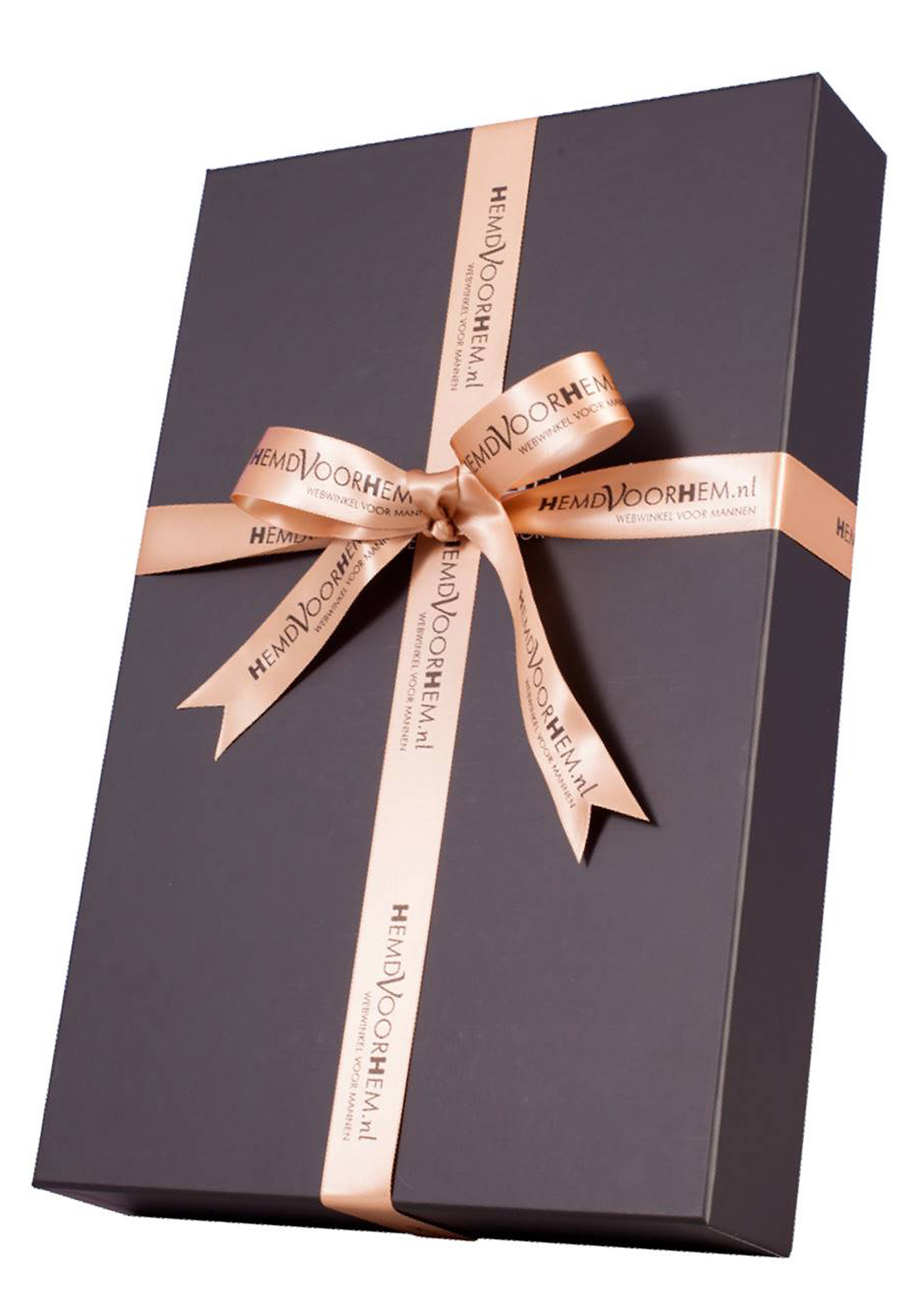 Set Profuomo sjaal met muts, antraciet grijs dessin met muts, in cadeaubox